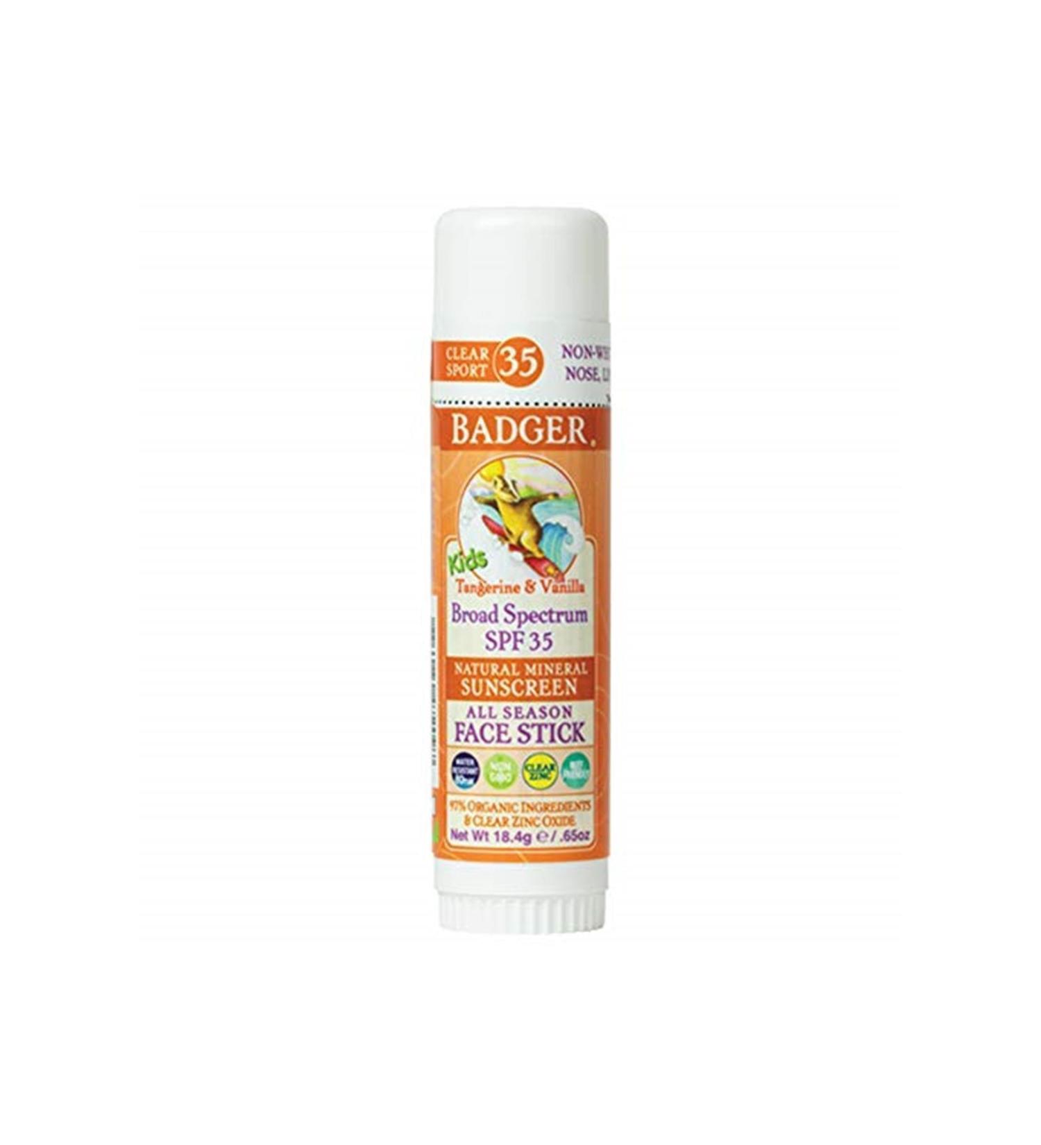 Badger Brand: Clear Zinc Kids Sun Cream Stick Spf35 (Easy to Apply) Category: Baby Sun Product - Buy Online on GoSupps.com