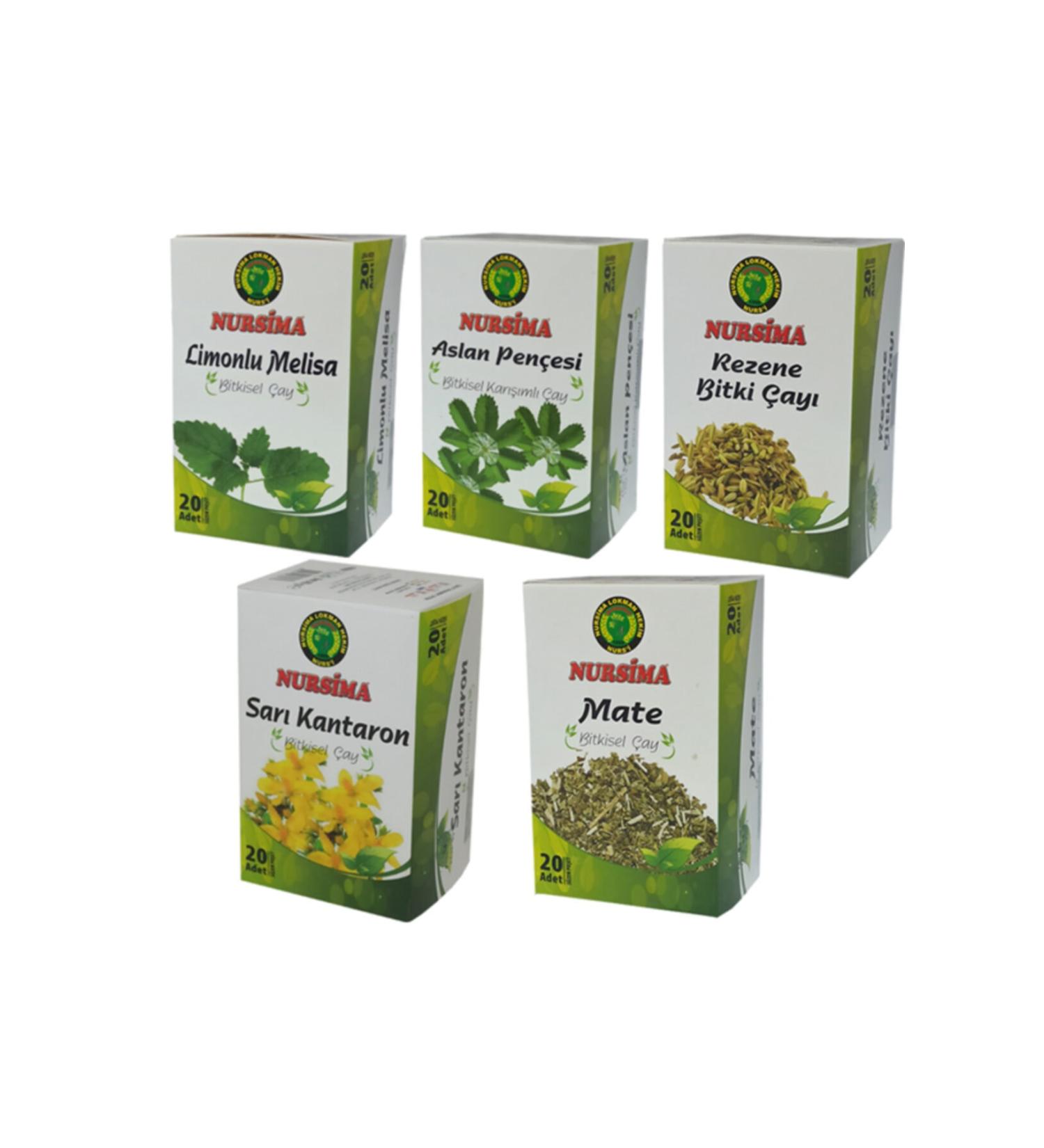 Nursima St. John's Wort Herbal Tea Set 5 Pieces X 20 Pieces