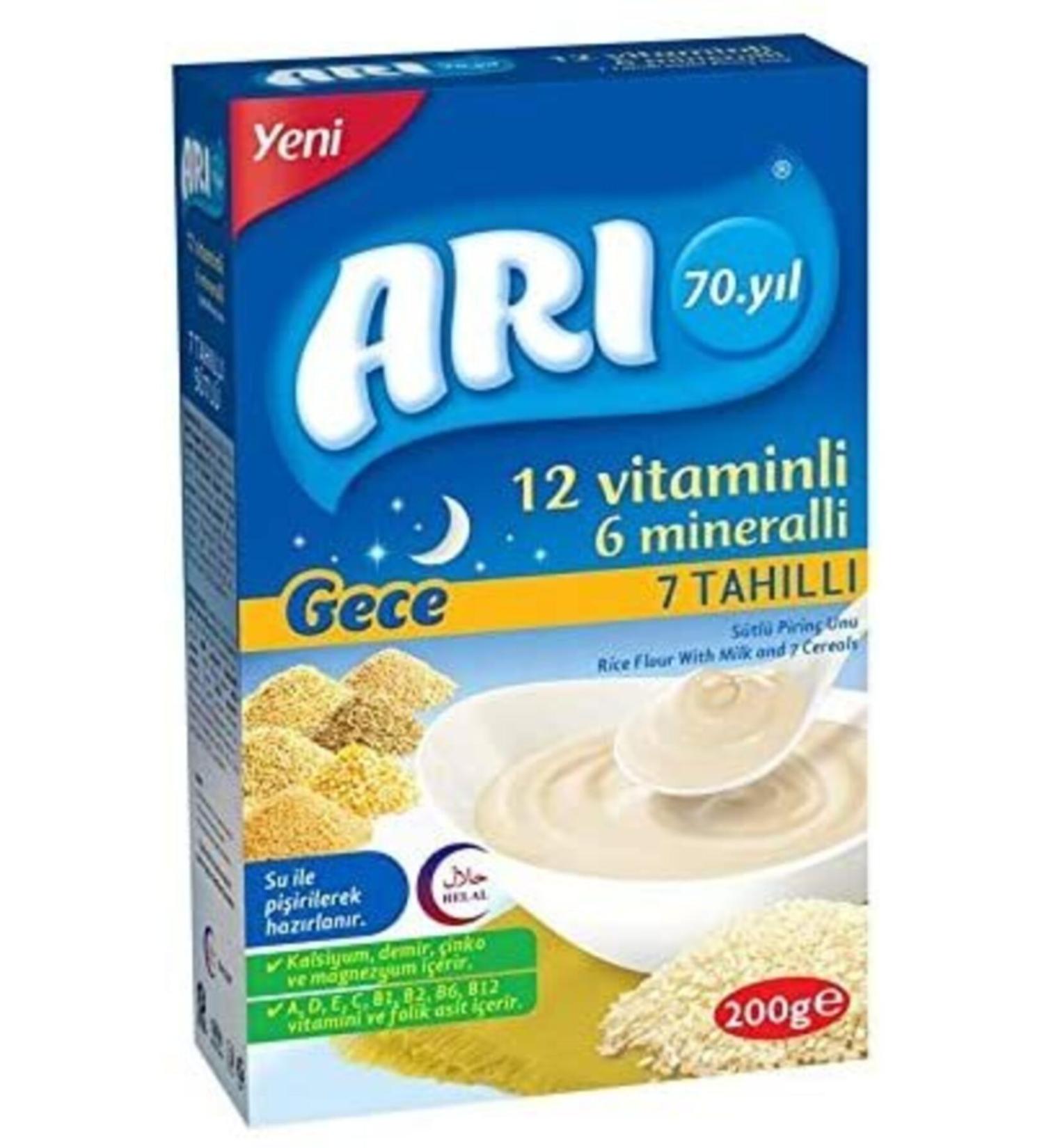 Rice Bee Food Night Milk 7 Grain Flour 200gr 6 Packs