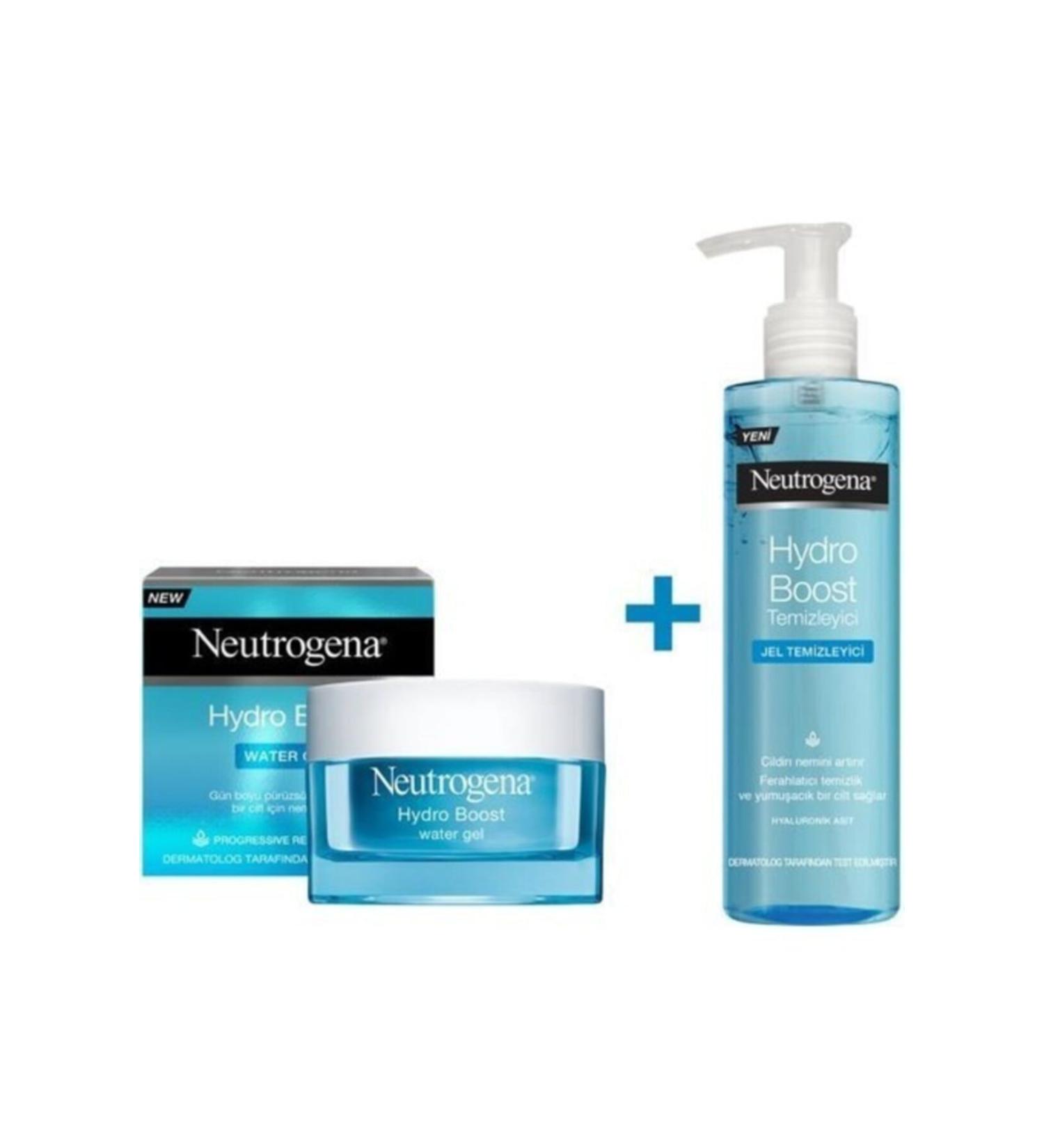 Neutrogena Moisturizer Normal Skin 50 ml + Hydro Boost Water Gel Cleanser 200 ml