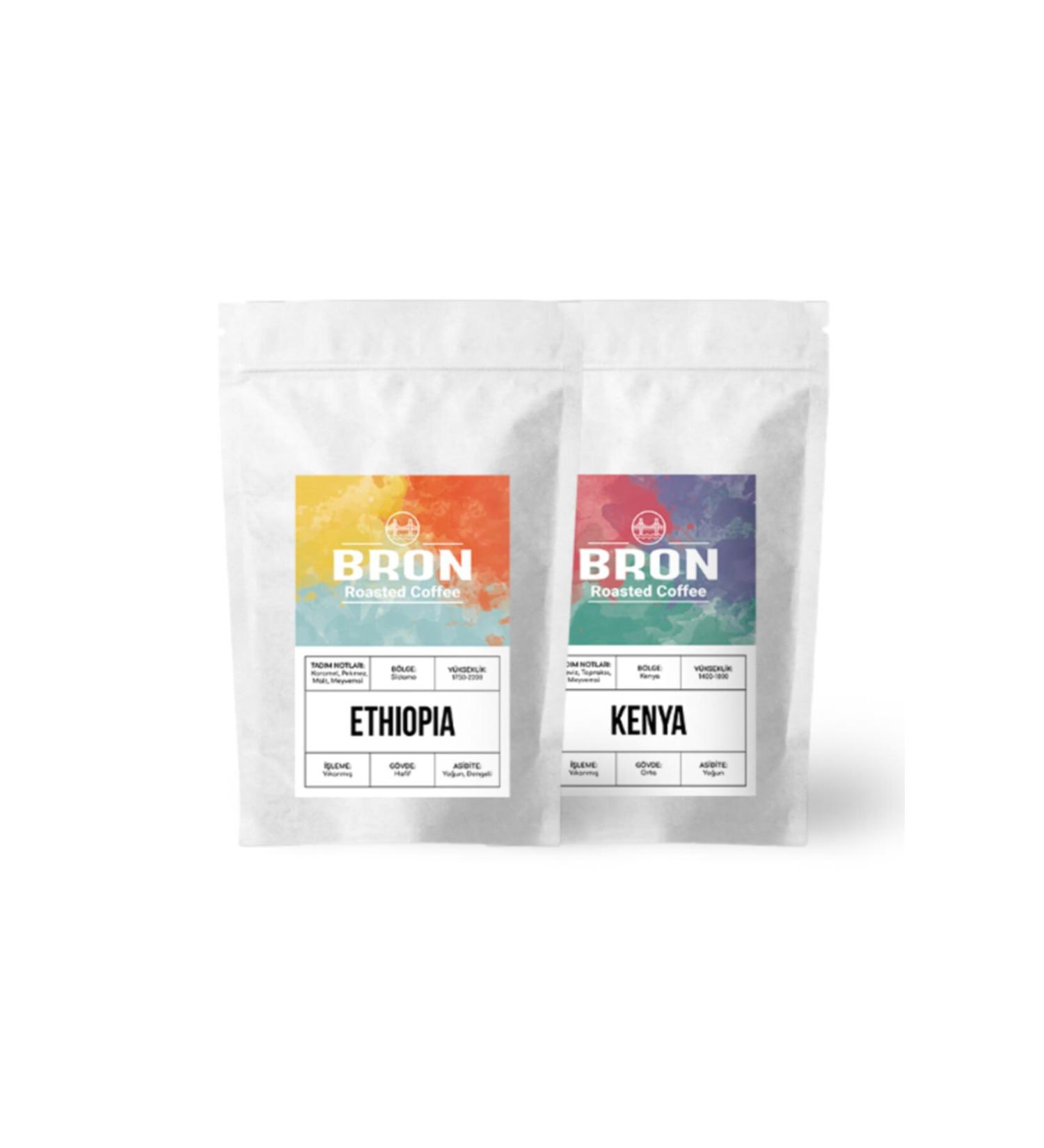 Bron Coffee Filter Coffee Advantageous African Continent Set 2x400gr