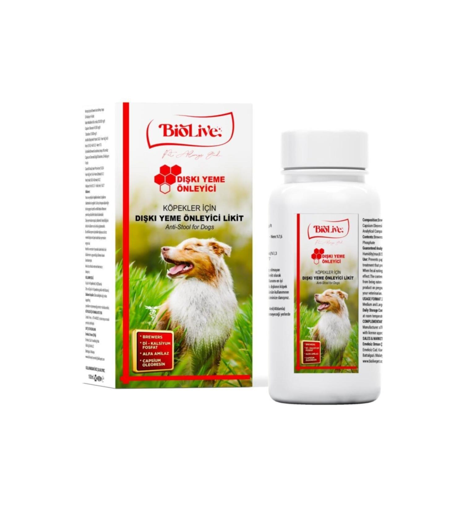 Biolive Liquid Vitamin Stool Prevention for Dogs 100ml