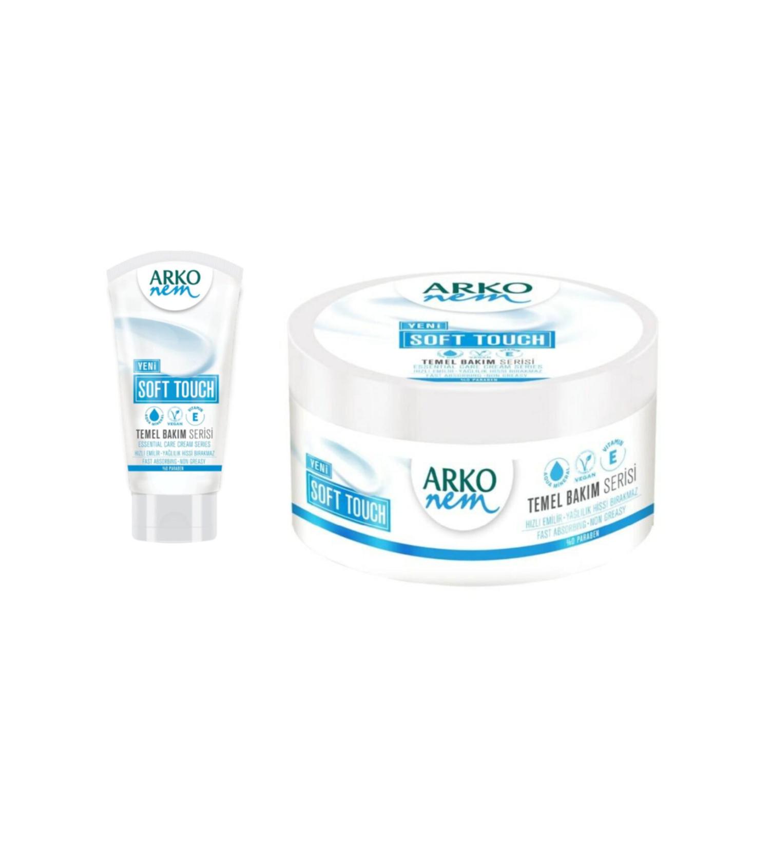 Arko Nem Soft Touch Moisturizer 250 Ml + Nem Soft Touch Moisturizer 60 Ml