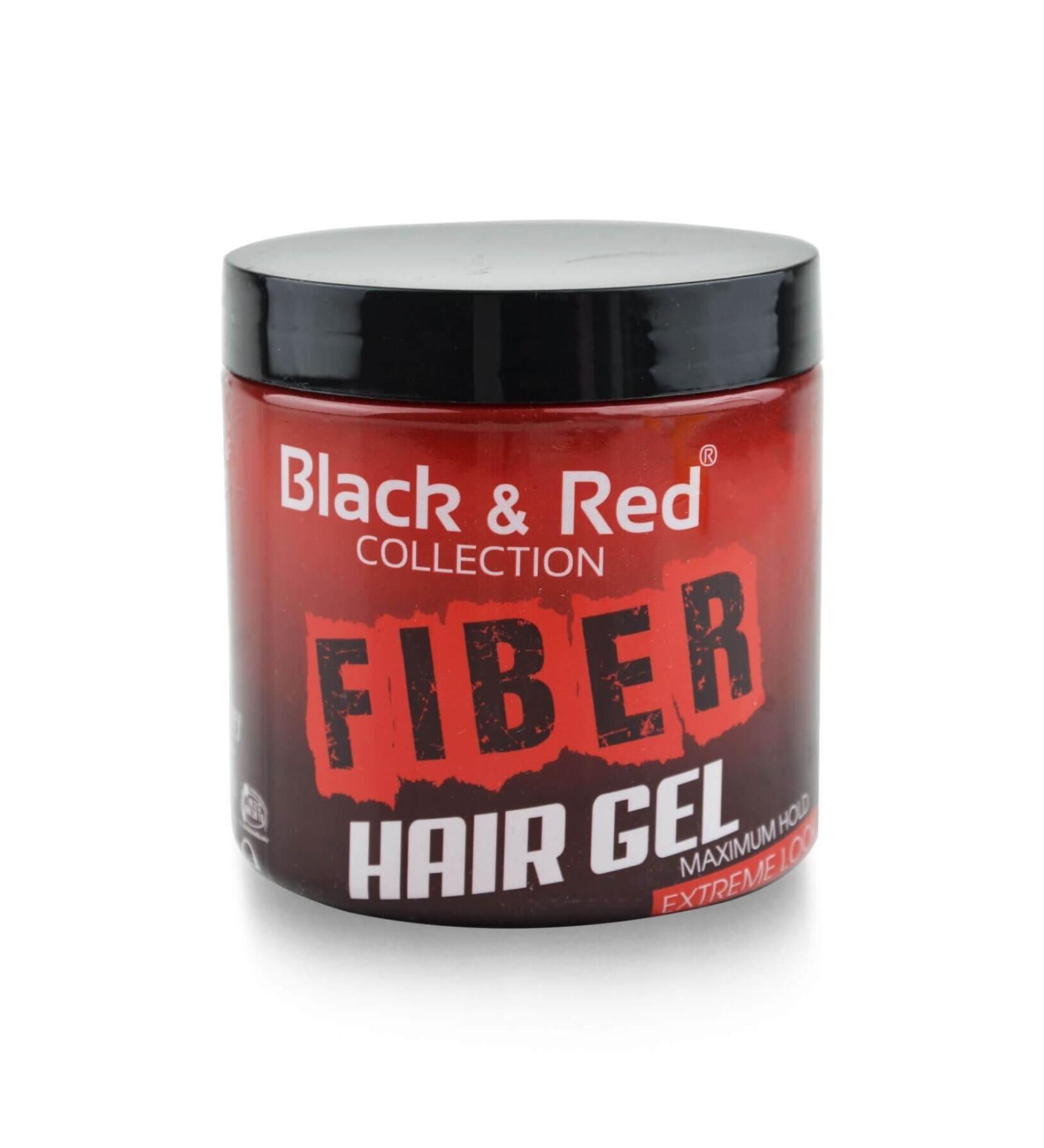 BLACK Hair Gel Fiber Maximum Power Gel 300 ml