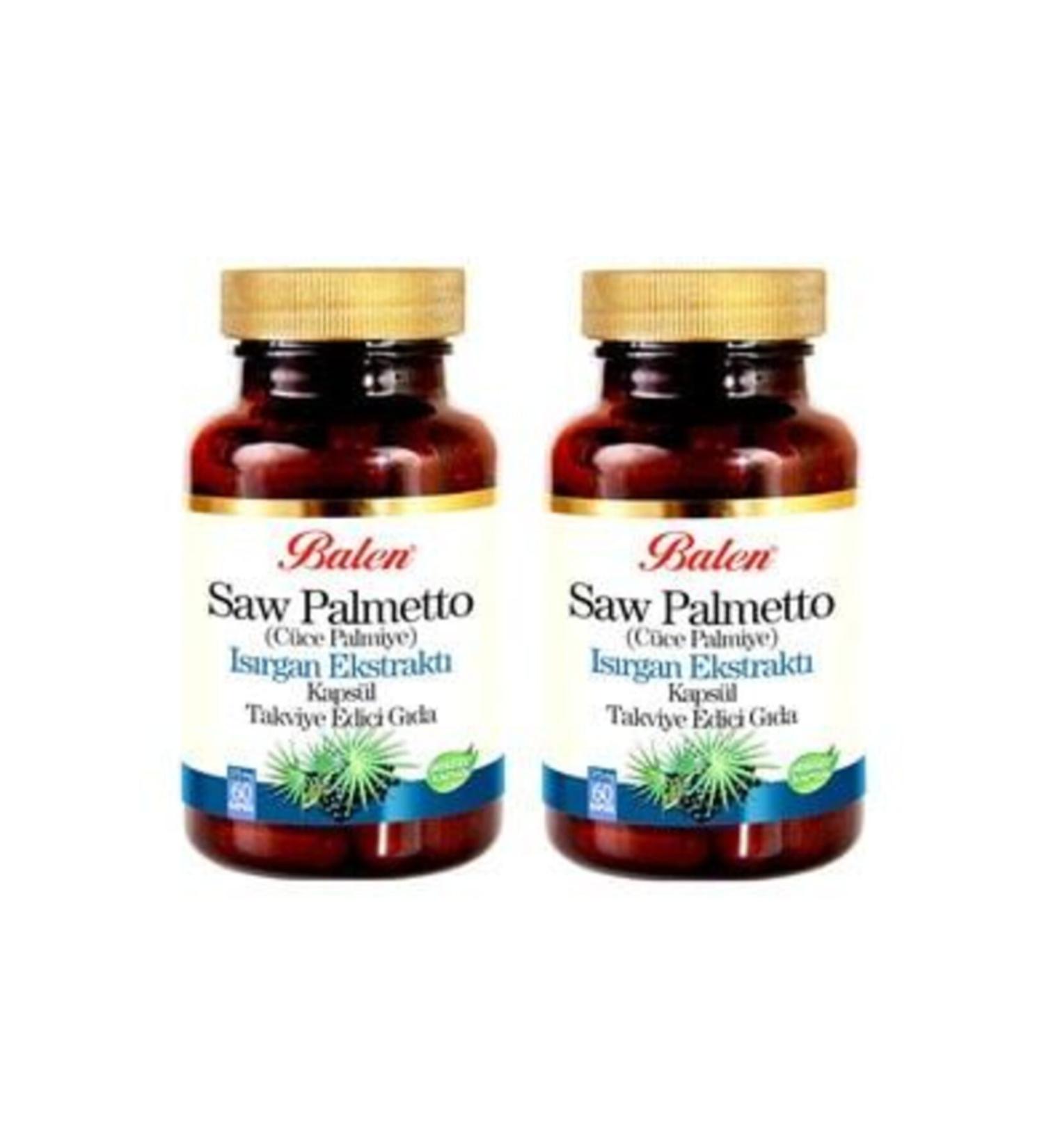 Balen Dwarf Palm Nettle Extract 60 Capsules 375 mg 2 Boxes