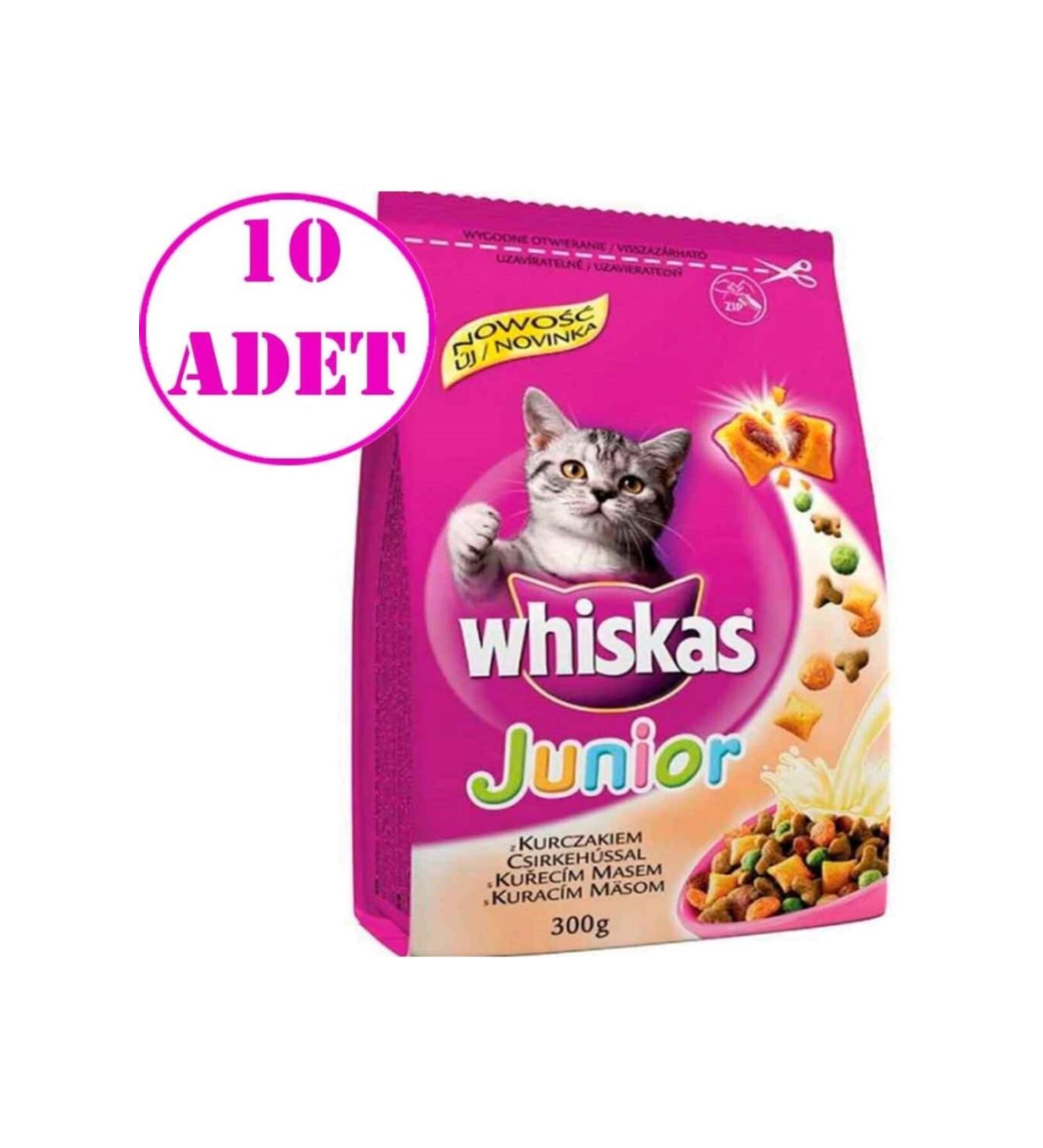 Whiskas Chicken Kitten Dry Cat Food 300 Gr 10 Pieces