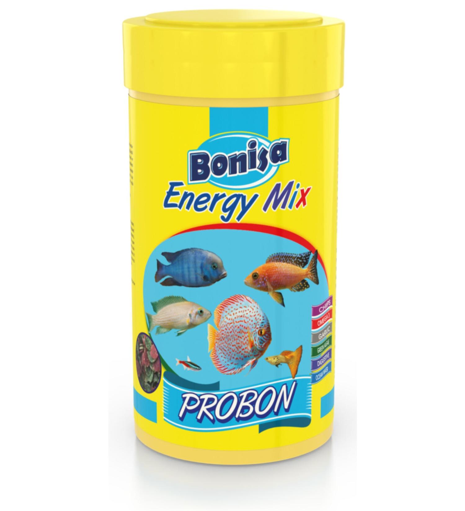 bonisa Energy Mix Pro 250ml Chips Box Malawi + Tanganyika + Tropical Fish Food