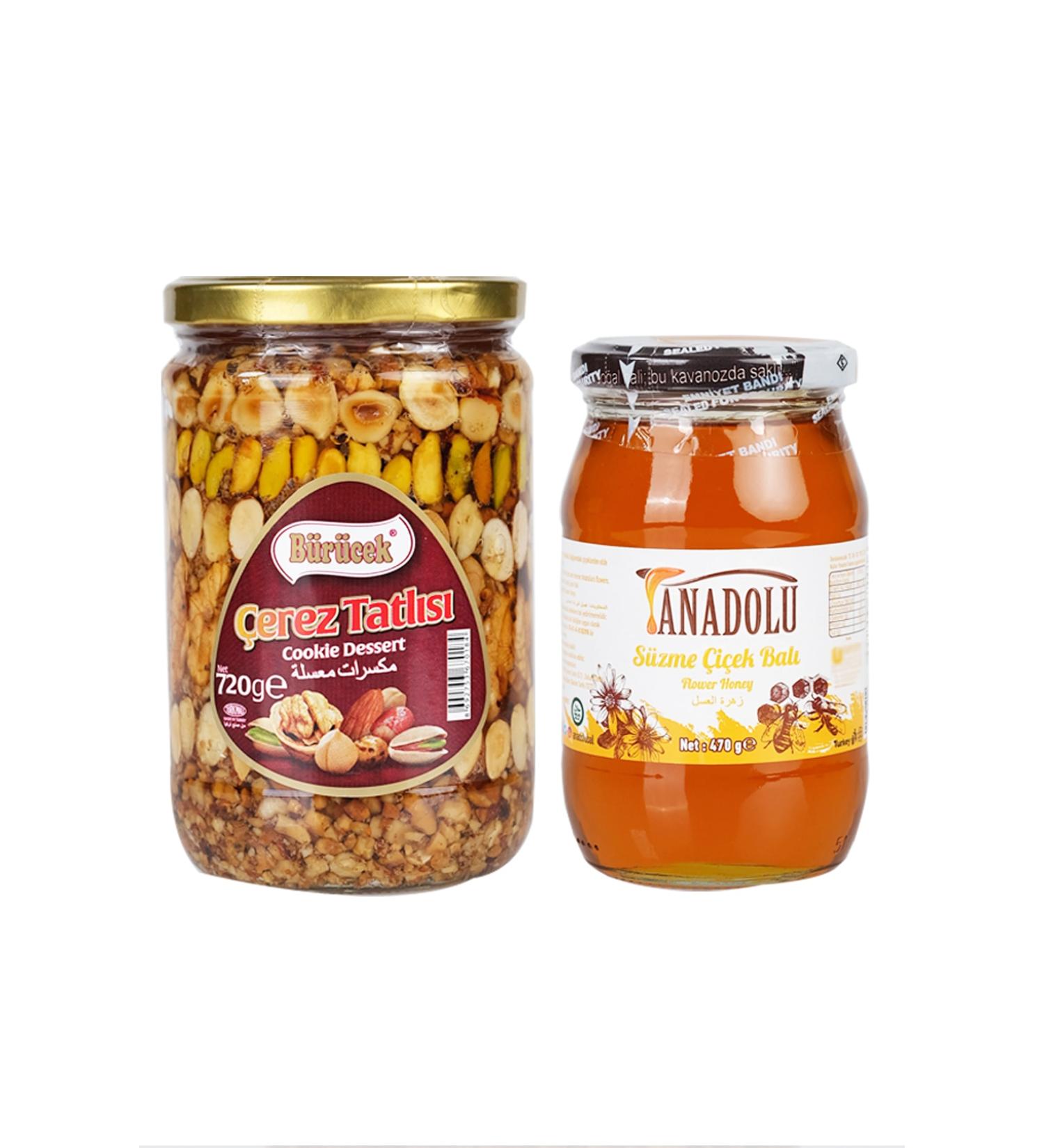 Anadolubal 2-Piece Opportunity Package (720 gr Snack Dessert + 470 gr Pure Flower Honey)