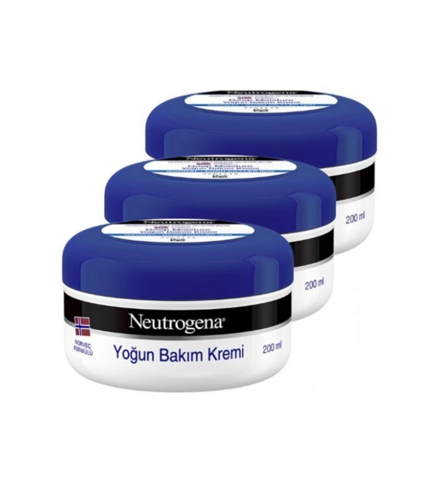 Neutrogena Norway Soothing Hand Face Intensive Care Cream 200 Ml X 3