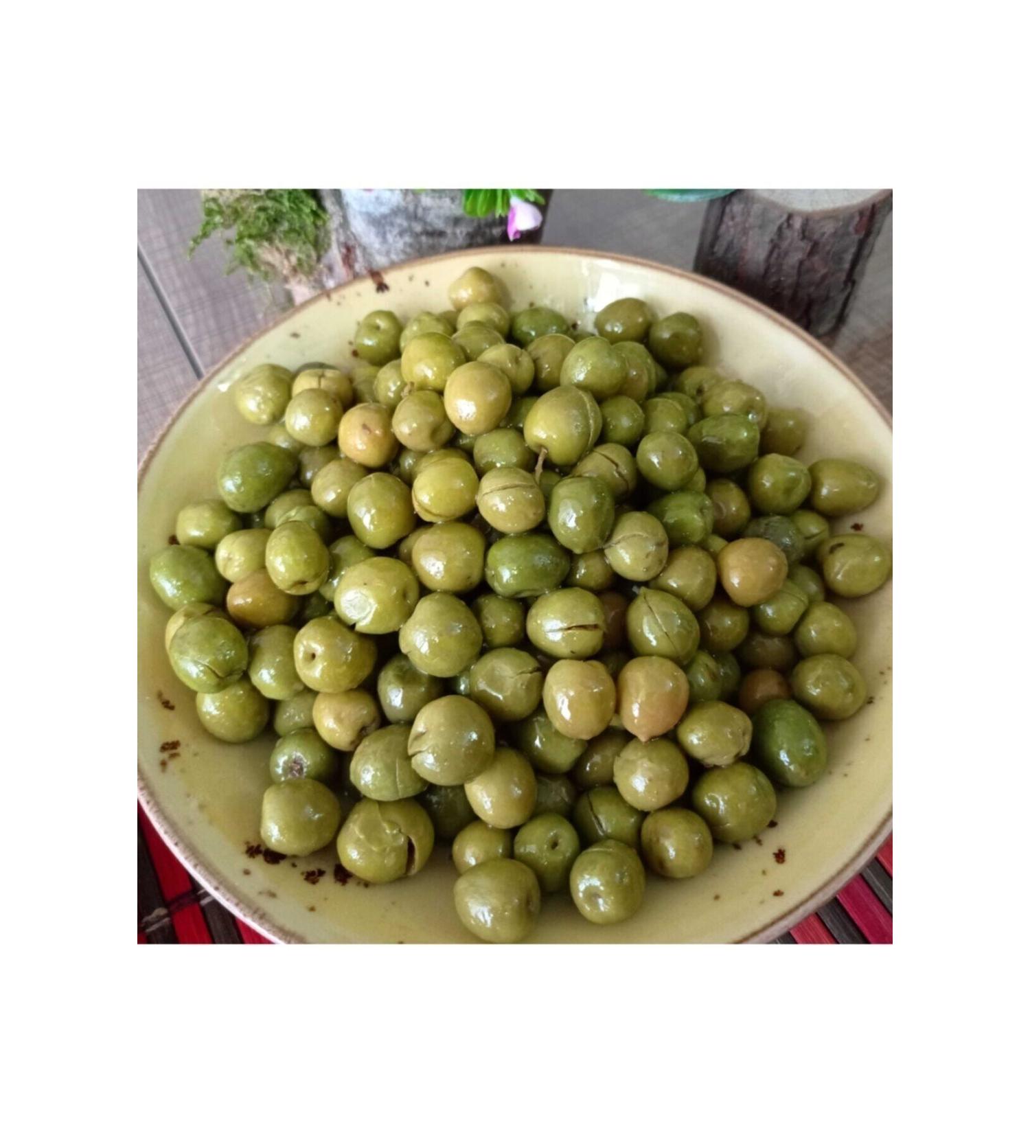HATAY AH N FTL K Halhali Topak Vaccine Cracked Green Olive Large Consumable Net 1 kg