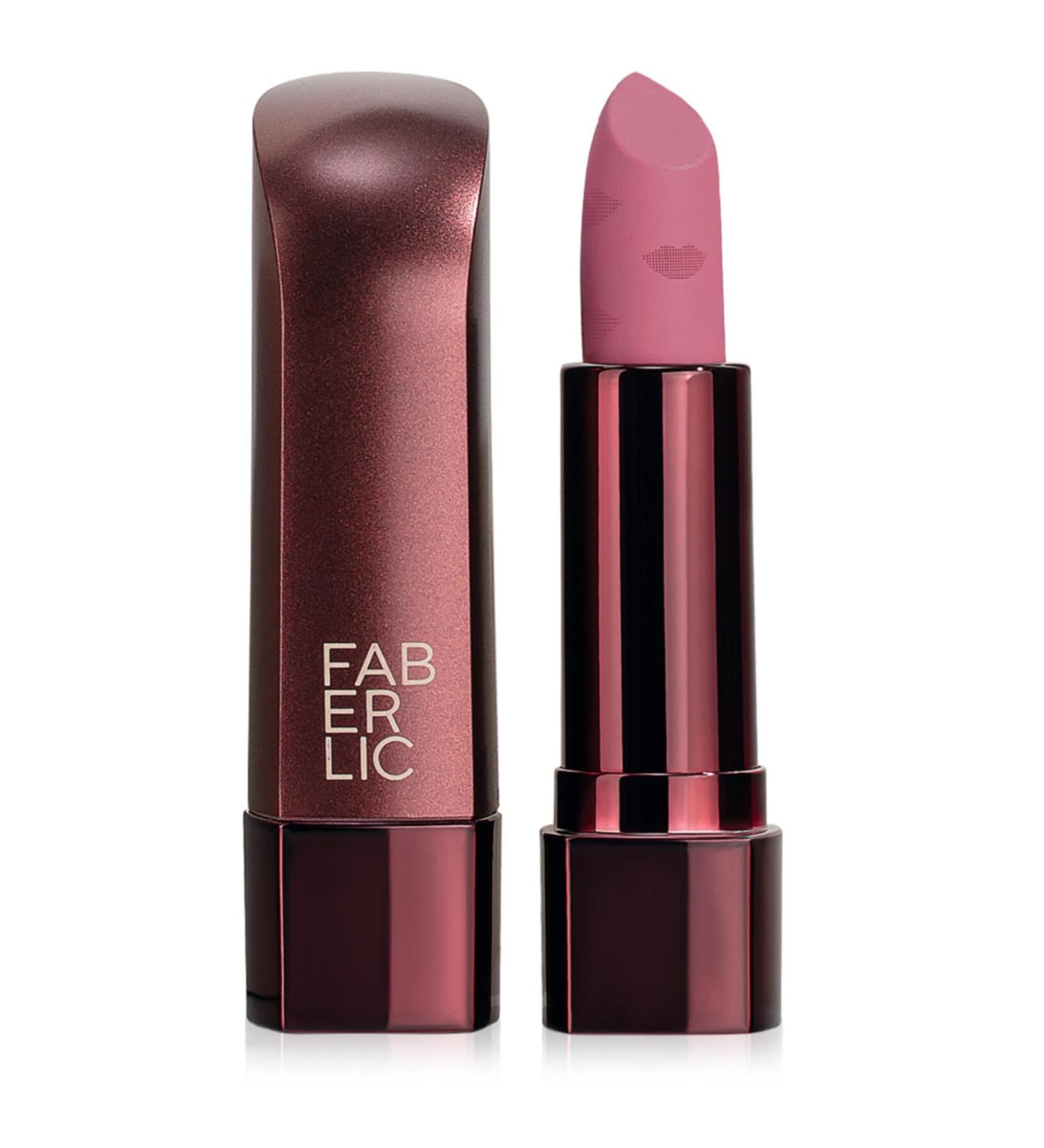 Faberlic Glam Team Semi Matte Lipstick Velvet Kiss - Beige Brown - 4.4 Gr.