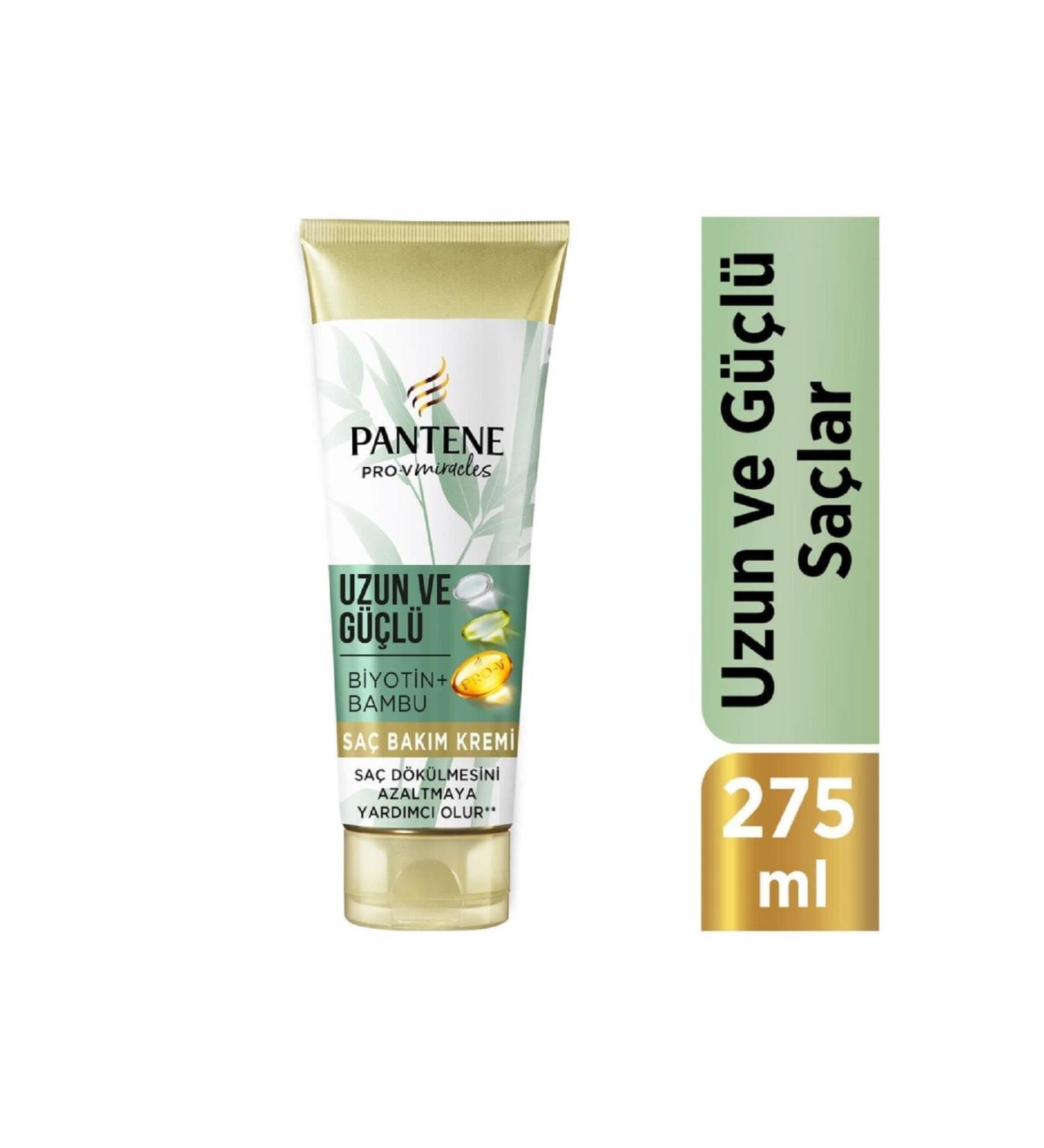 Pantene Long and Strong Hair Care Cream Bamboo and Biotin 275ml miracle-cream100 - Buy Online on GoSupps.com
