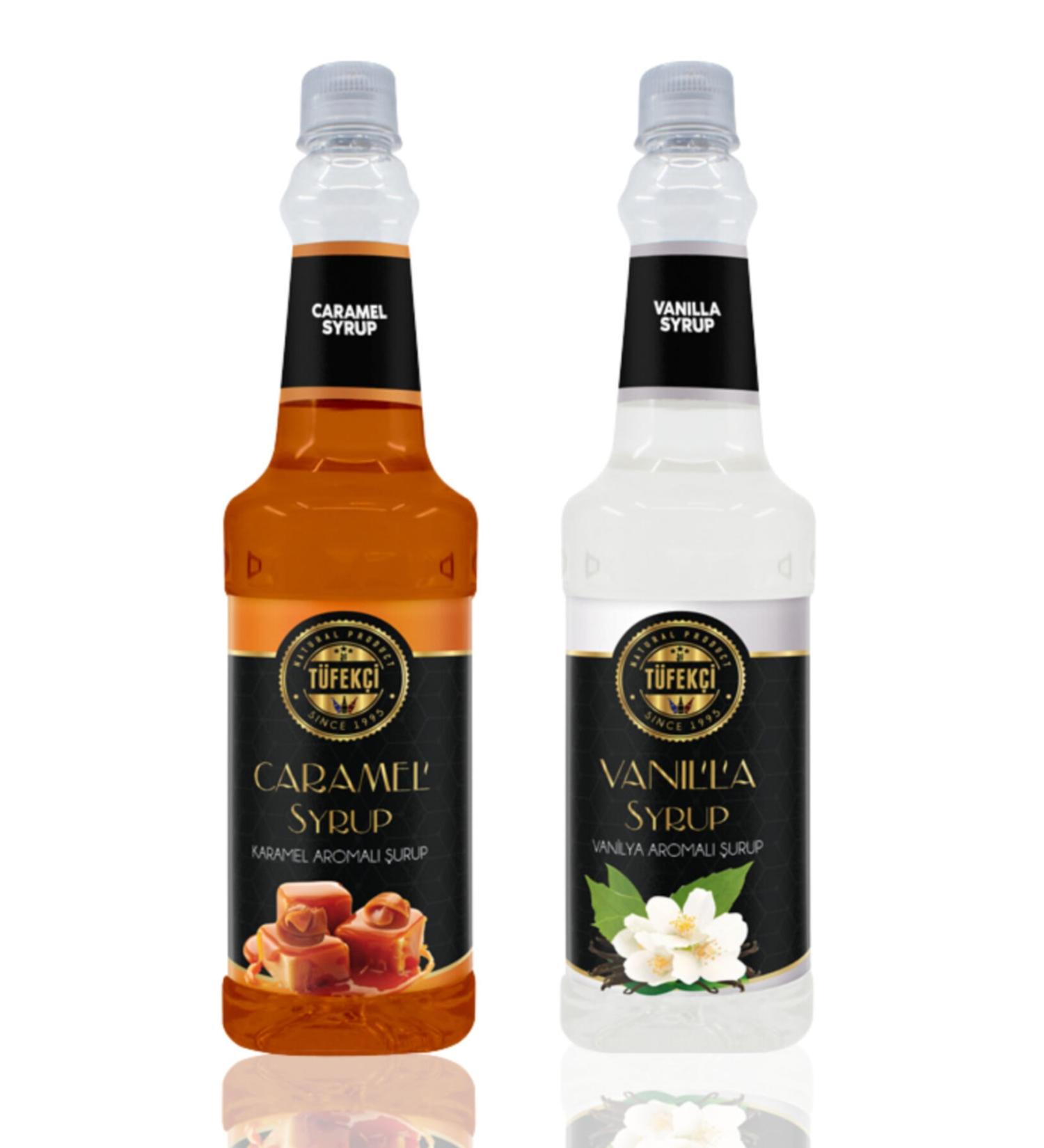 By T fek i Caramel Vanilla Syrup 2 Pack 2x750ml