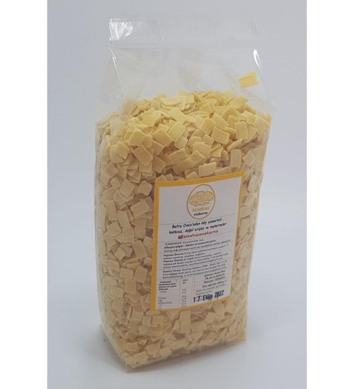 Bizehas Pasta Plain Egg Square Soup 500 Gr