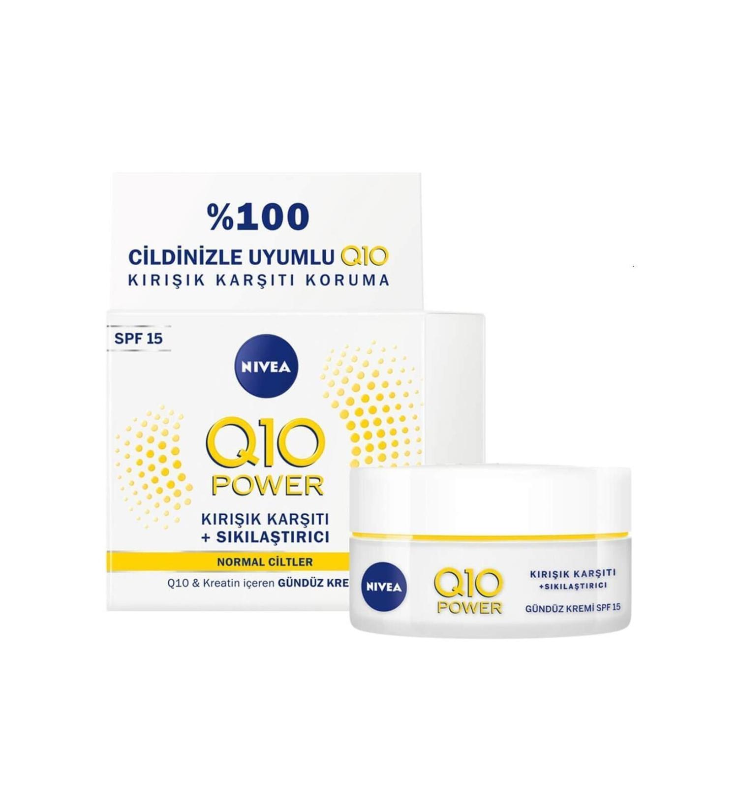 NIVEA Q10 Power Anti-Wrinkle + Firming Day Cream 50ml - Buy Online on GoSupps.com