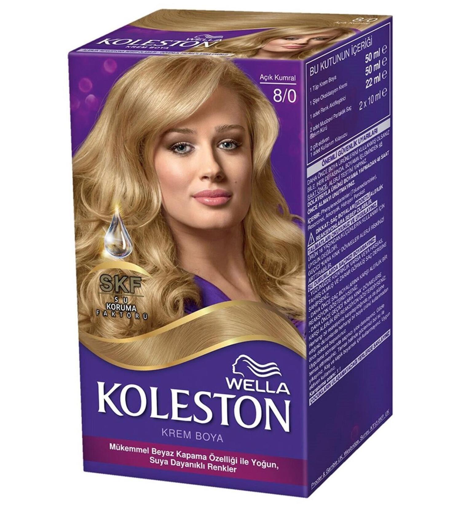 Wella - Brand: Hair Dye Light Blonde 8/0 50 Ml Category: Hair Dye