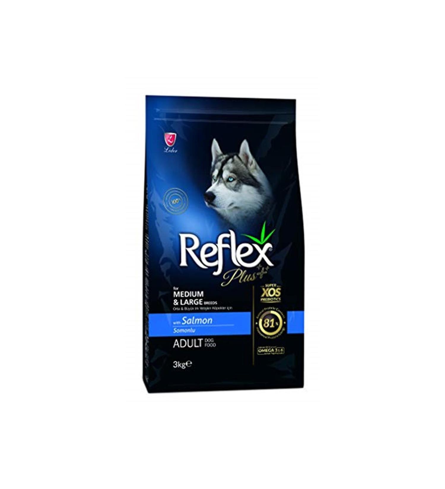 Reflex Ml Breed Adult Dog 25/14 Salmon 3 kg Dog Dry Food