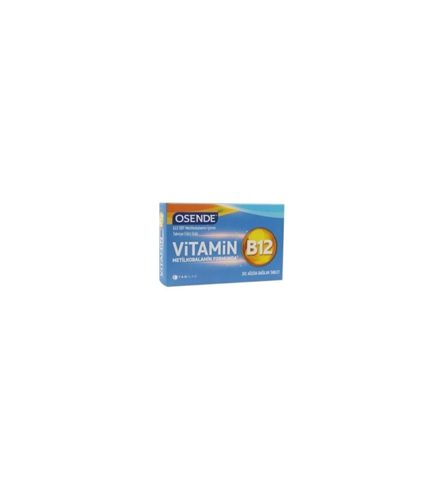 Osende Vitamin B12 30 Orally Dissolvable Tablets