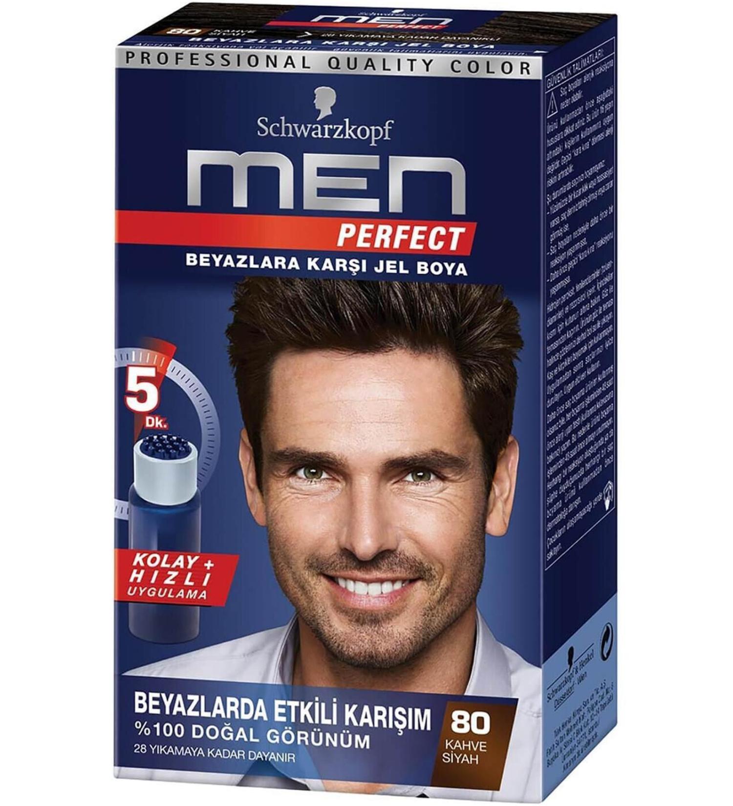Schwarzkopf Brand: Men Perfect Hair Dye Brown Black 80 50 Ml Category: Hair Dye