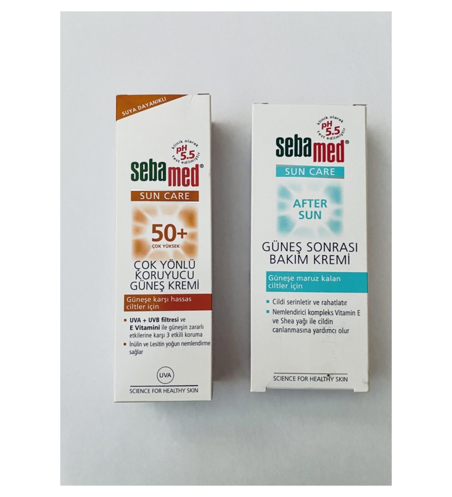 Sebamed Sun Cream 50+ 75 ml After Sun Care Cream 100 ml - Buy Online on GoSupps.com