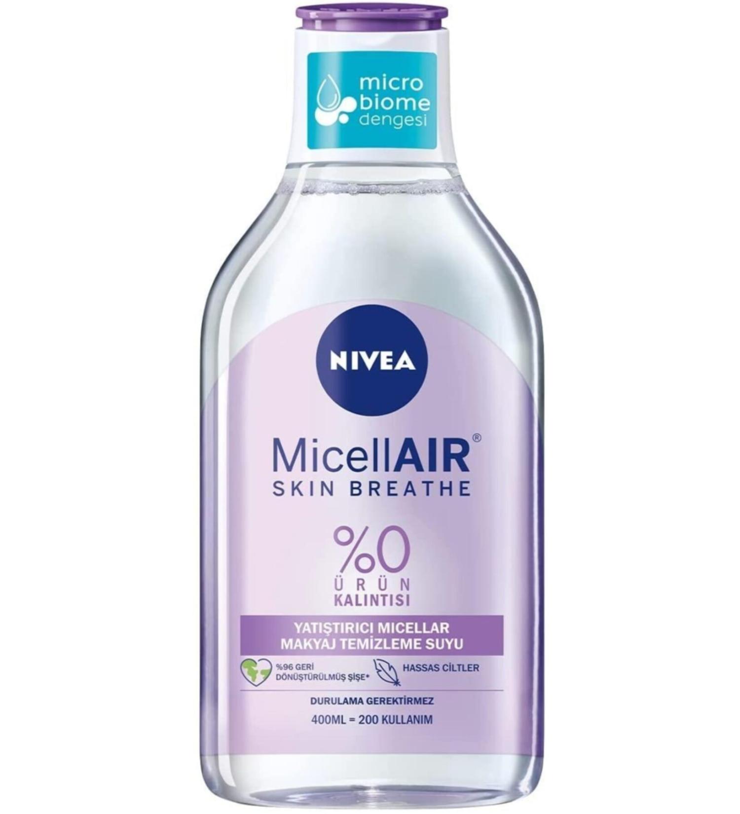 NIVEA Nivea Soothing Micellar Make-Up Remover Water Sensitive Skin 400 ml Facial Cleansing Effective Make-Up