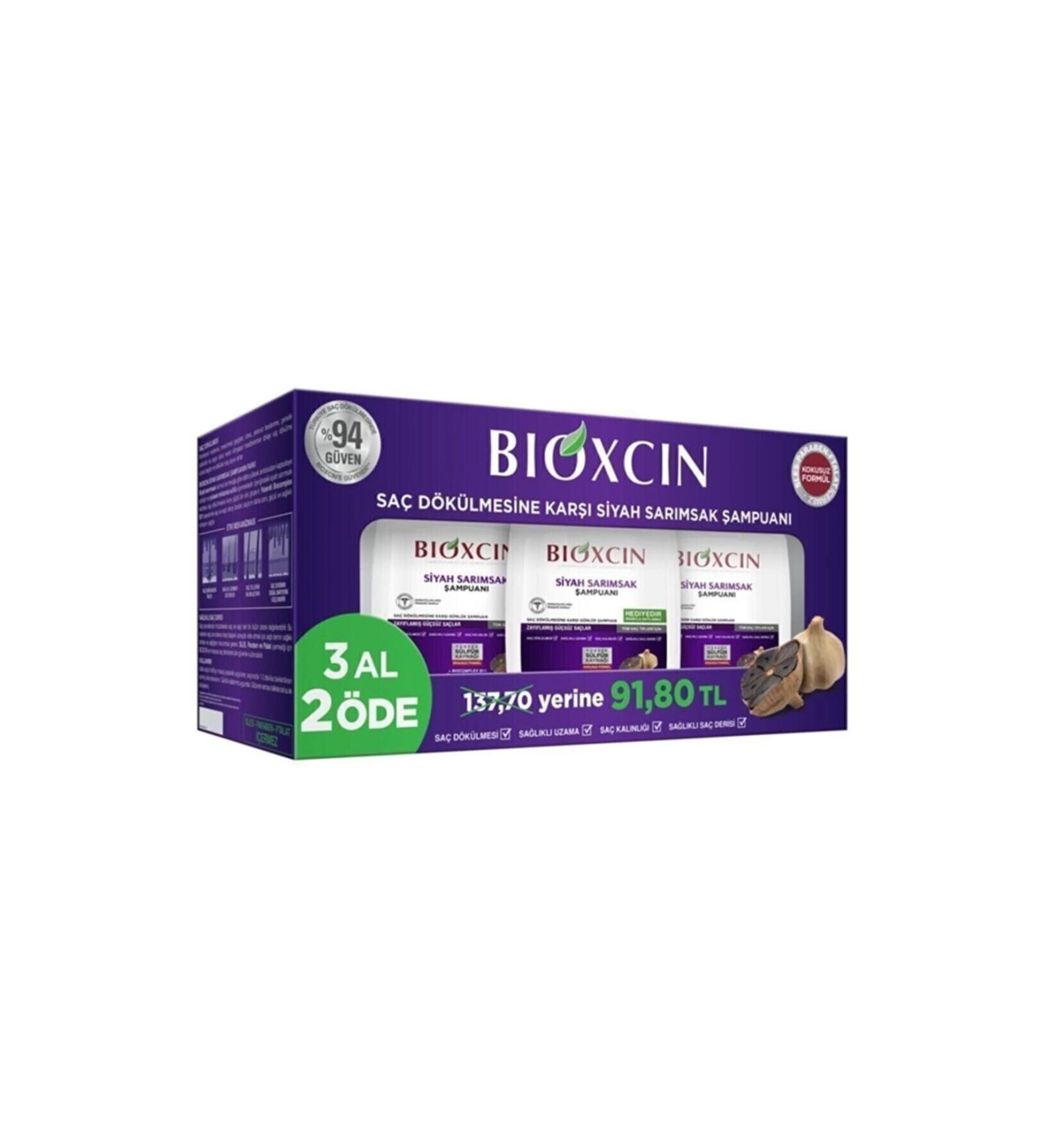 Bioxcin Black Garlic Shampoo Buy 3 Pay 2