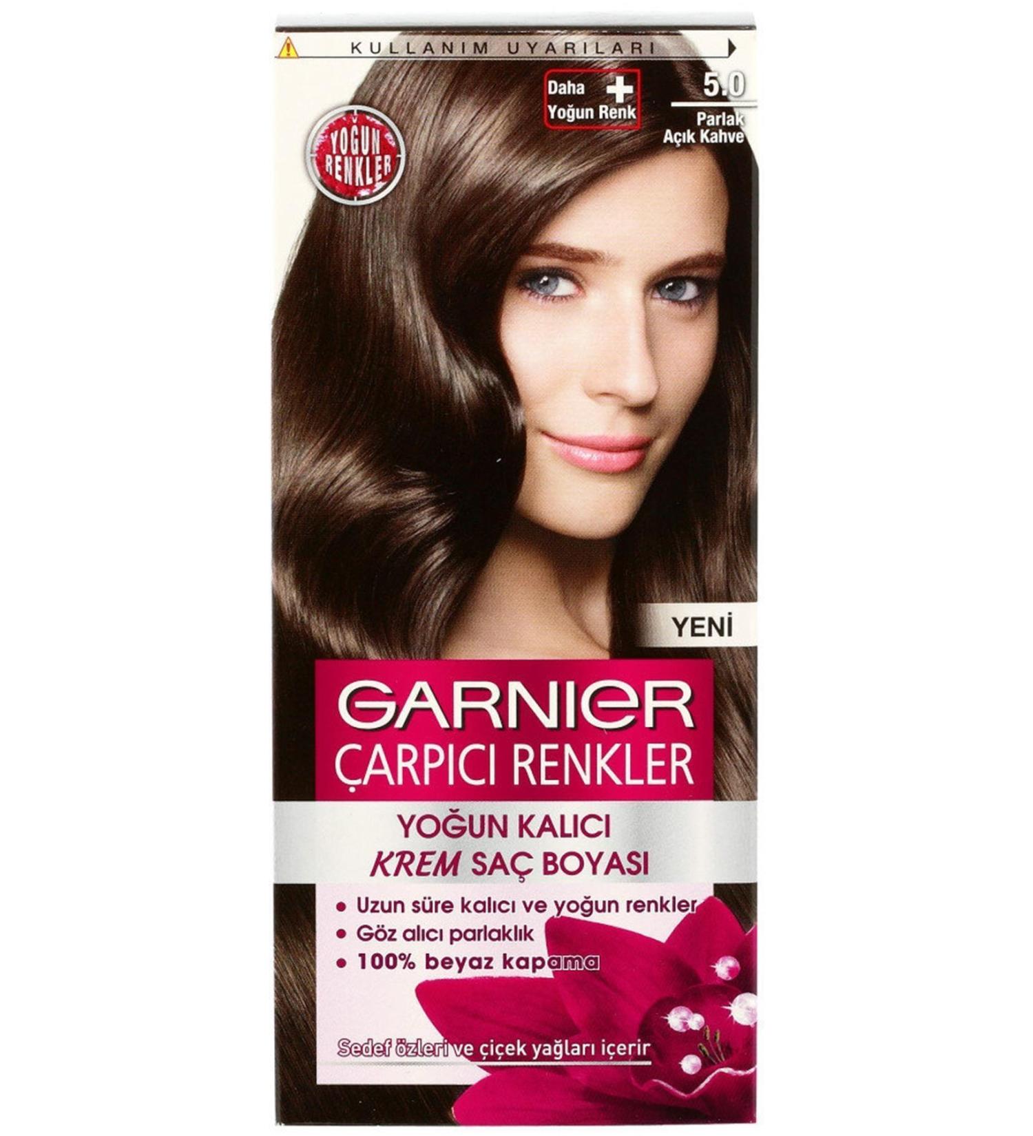 Garnier Brand: Hair Dye Color Natural Striking Colors Bright Light Brown 5.0 Category: Hair Dye - Buy Online on GoSupps.com