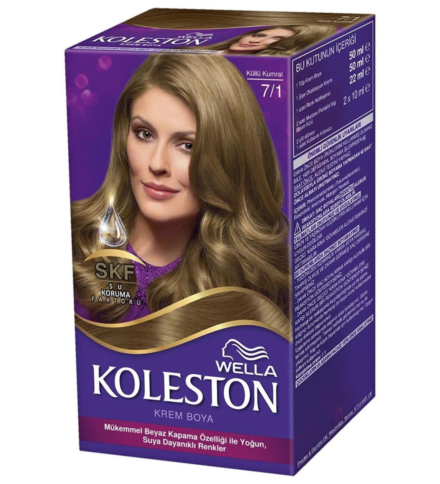 Wella Brand: Hair Dye Ash Blonde 7/1 50 Ml Category: Hair Dye