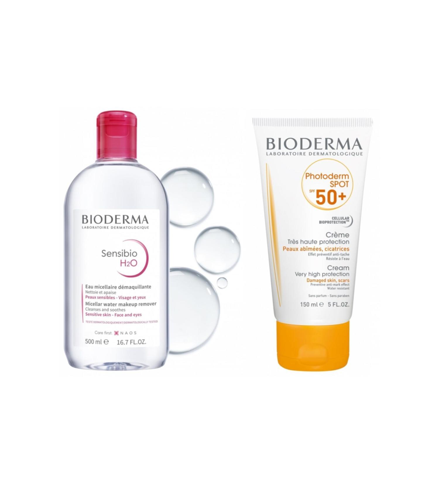 Bioderma Sensibio H2o 500 Ml+ Photoderm Spot Spf50+ 150 Ml