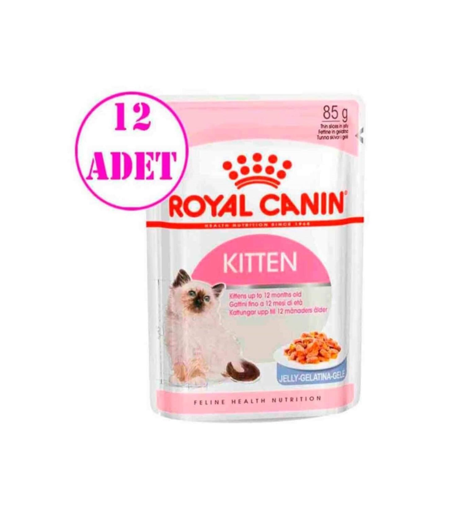Royal Canin Jelly Kitten Canned Food 85 Gr 12 Pieces