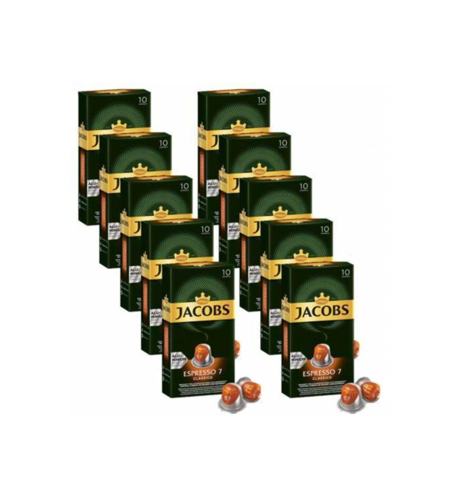 Jacobs Espresso 7 Classico Capsule Coffee 10 X 10 Pack