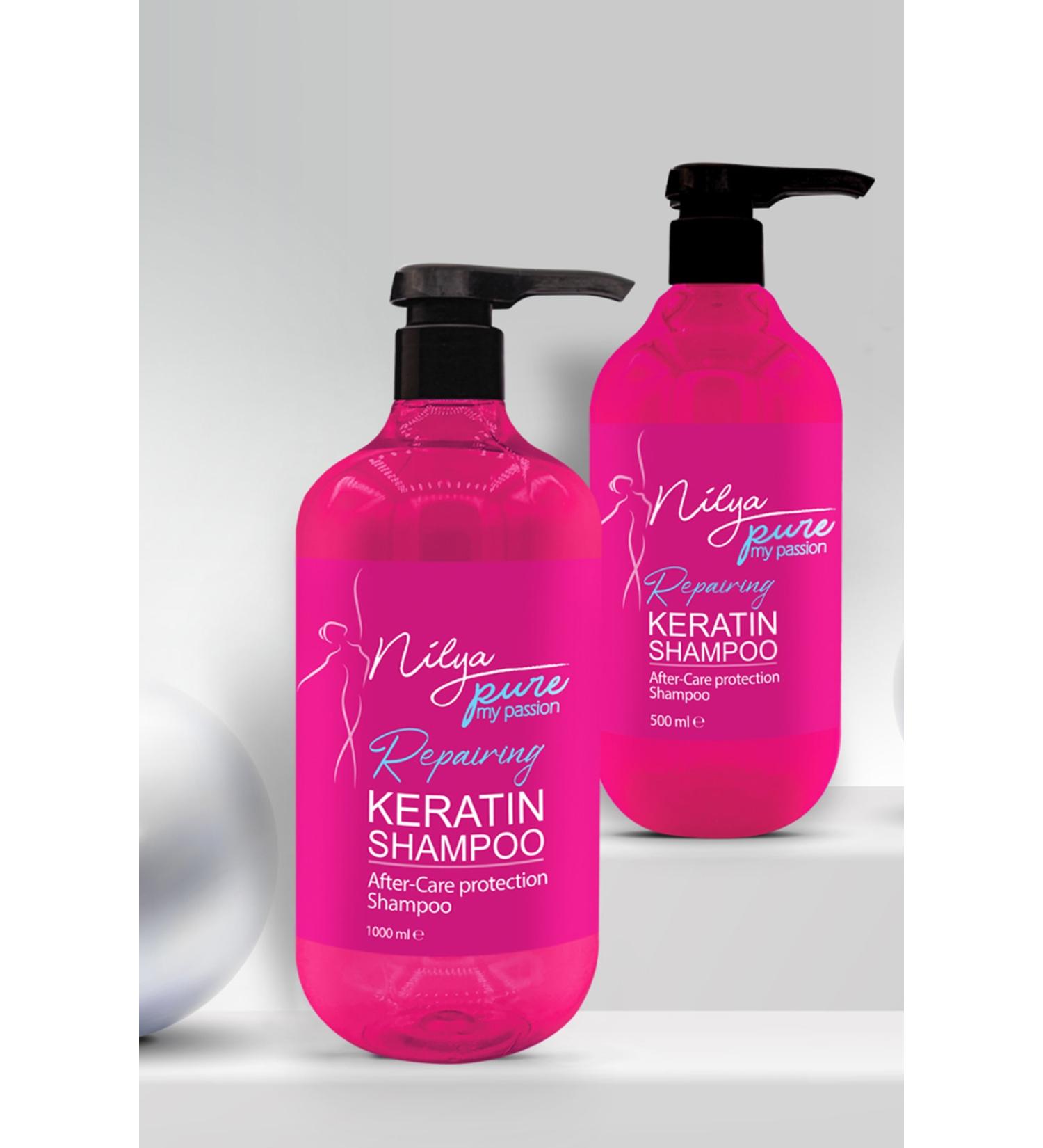 NilyaPure Nilya Pure Instant Repair Keratin Botox Hair Care Shampoo for Extremely Damaged Hair Unisex 500 ml