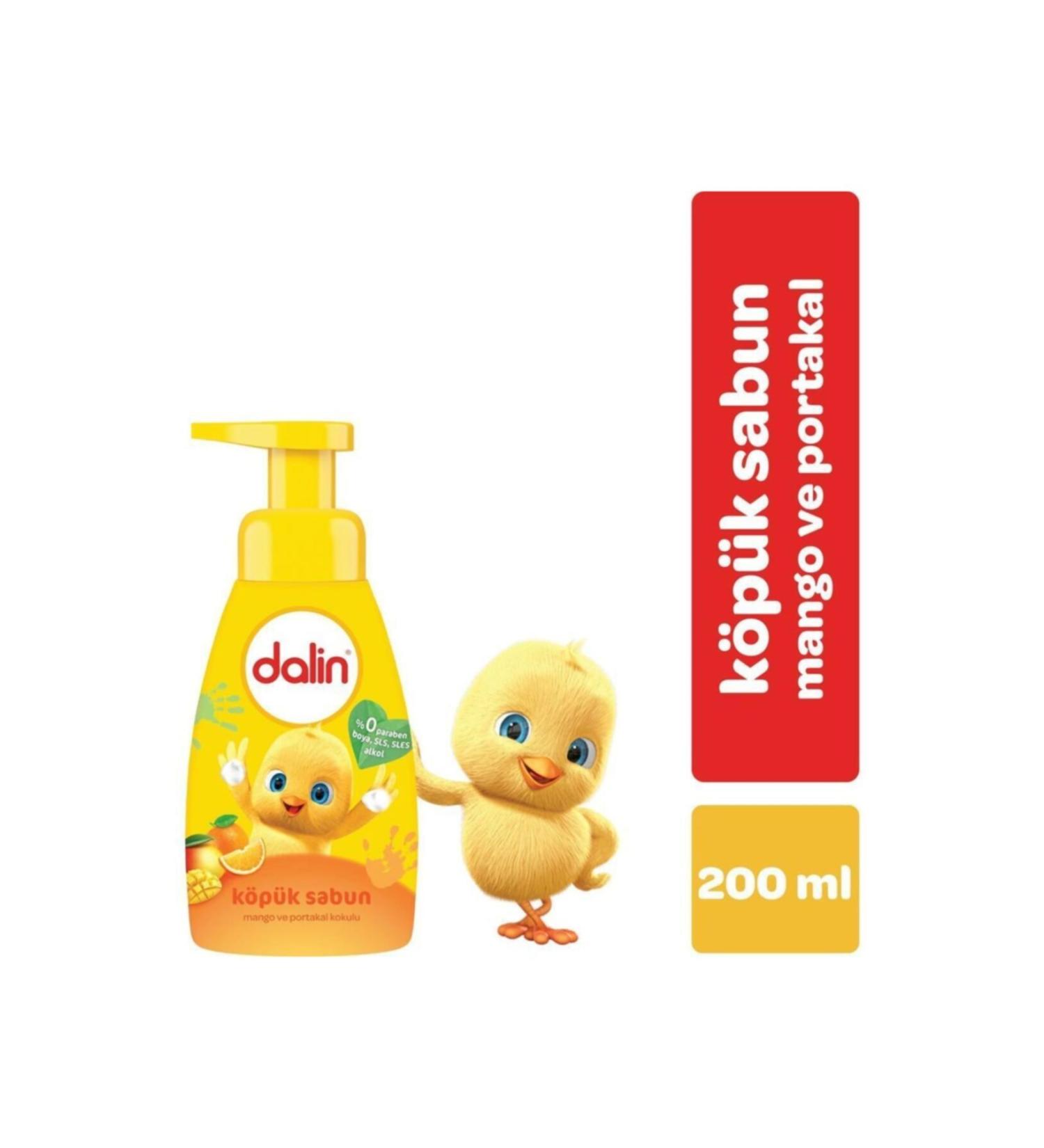 Dalin Children's Foam Soap Mango and Pomegranate Scented 200 ml