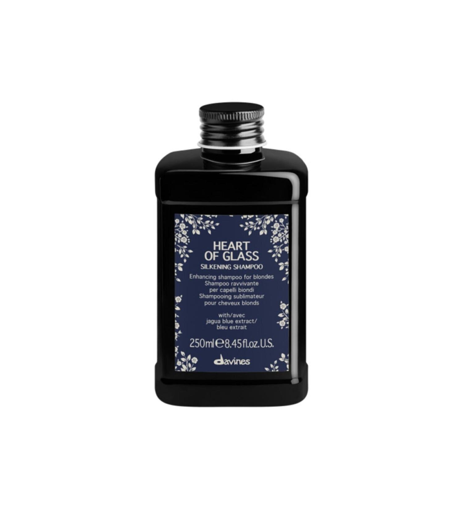 Davines Heart Of Glass Silkening Shampoo - Blonde Hair Shampoo 250 ml