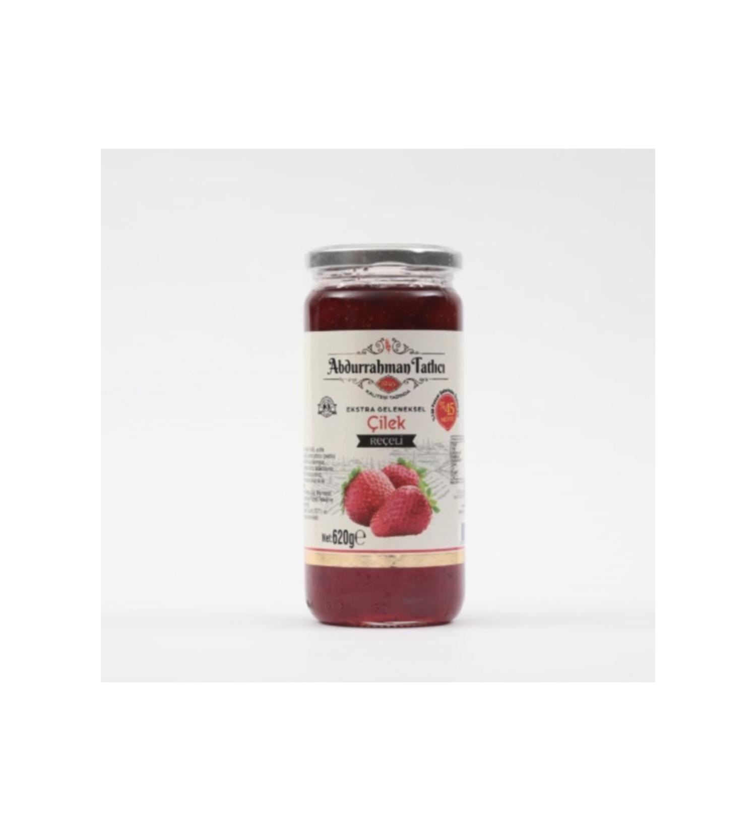 Abdurrahman Tatl c Strawberry Jam Glass Jar 620 Gr.