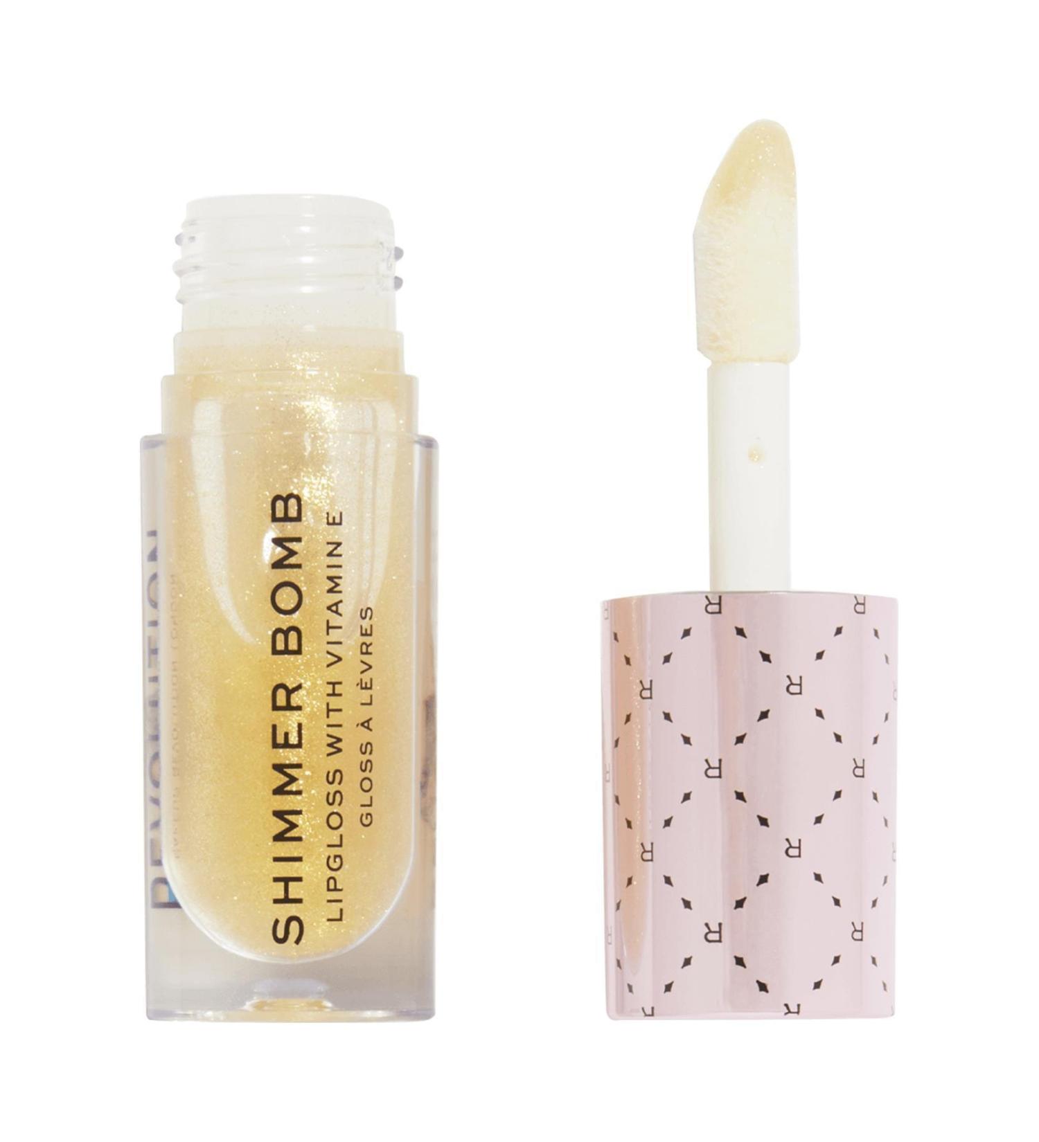 Revolution Soft Glamor Shimmer Bomb Lip Gloss Light Catch