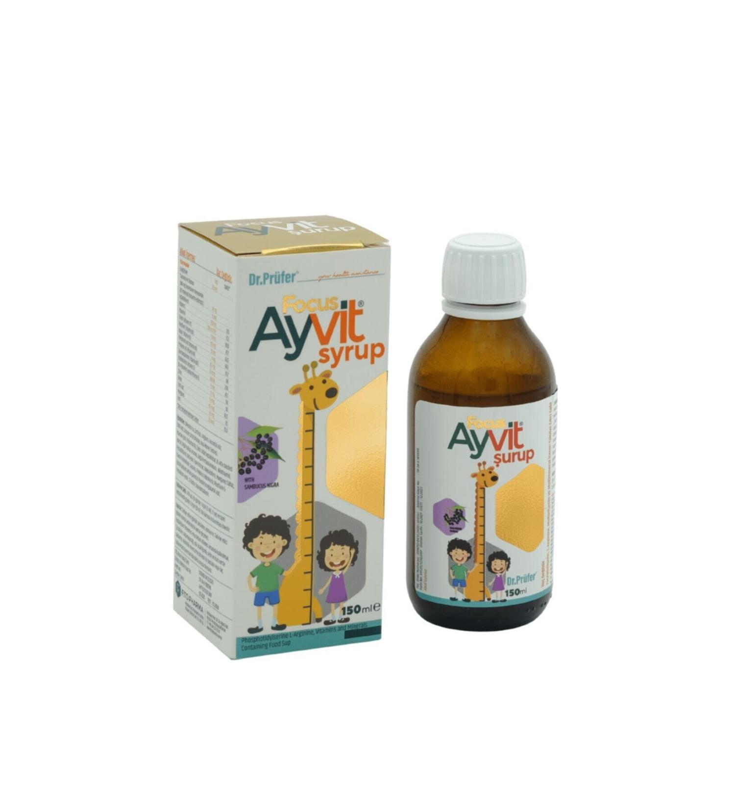 Dr.Pr fer Ayvit Focus Multivitamin Syrup 150 Ml.