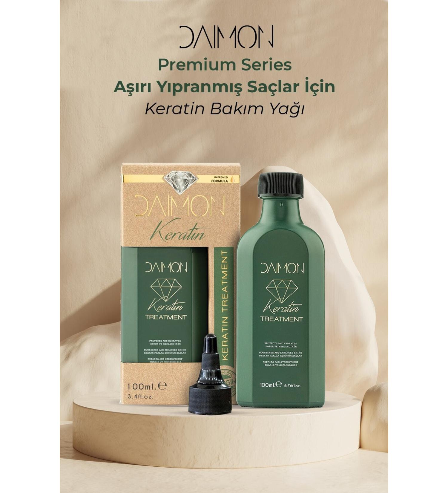 DAIMON Premium Series Reinforced Keratin Care Oil for Extremely Damaged Hair 100 ml - Buy Online on GoSupps.com