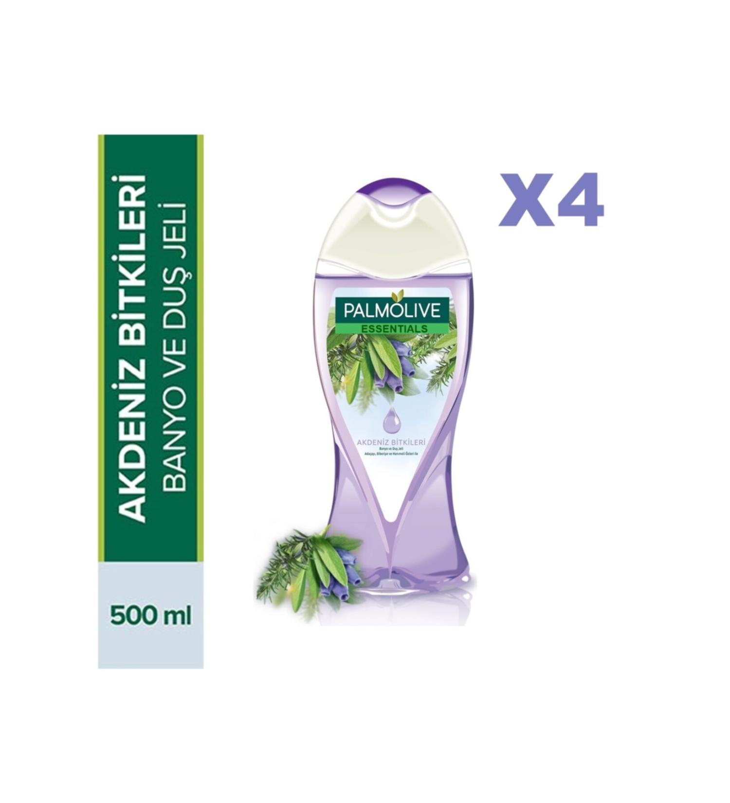 Palmolive Essentials Mediterranean Herbs Mediterranean Herbs Shower Gel 500 Ml Set of 4
