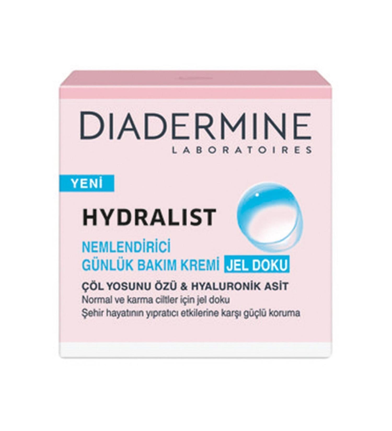 Diadermine Hydralist Moisturizing Daily Care Cream Gel Texture 50ml