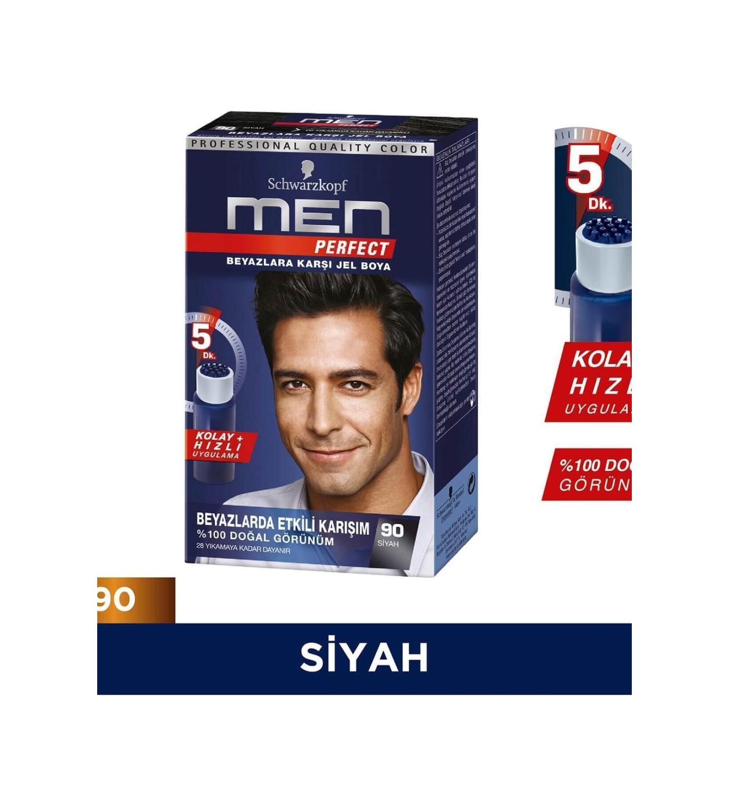 Schwarzkopf Brand: Men Perfect Hair Dye Black 90 50 Ml Category: Hair Dye