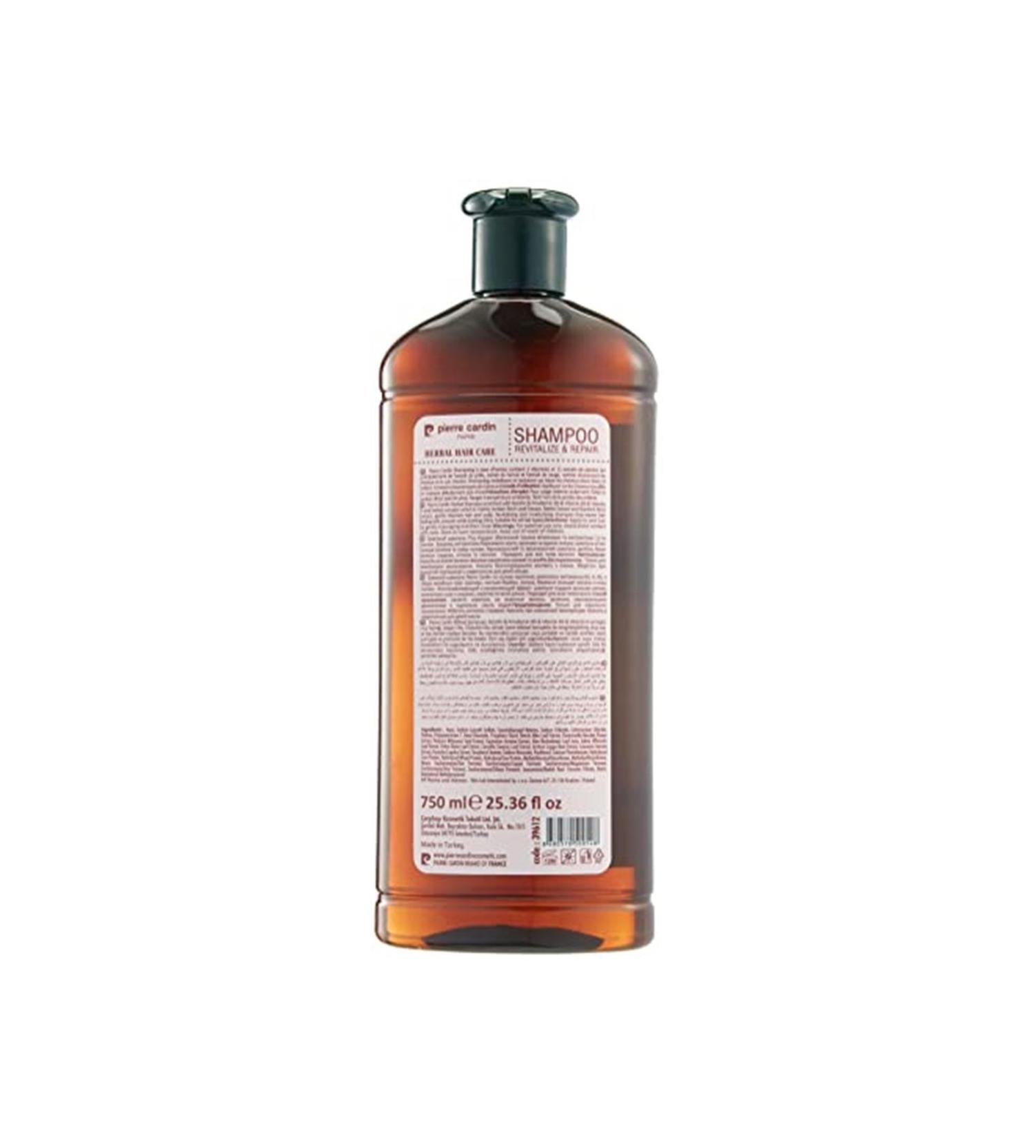 Pierre Cardin Brand: Herbal Repairing and Revitalizing Effective Herbal Shampoo 750 Ml Category: Shampoo
