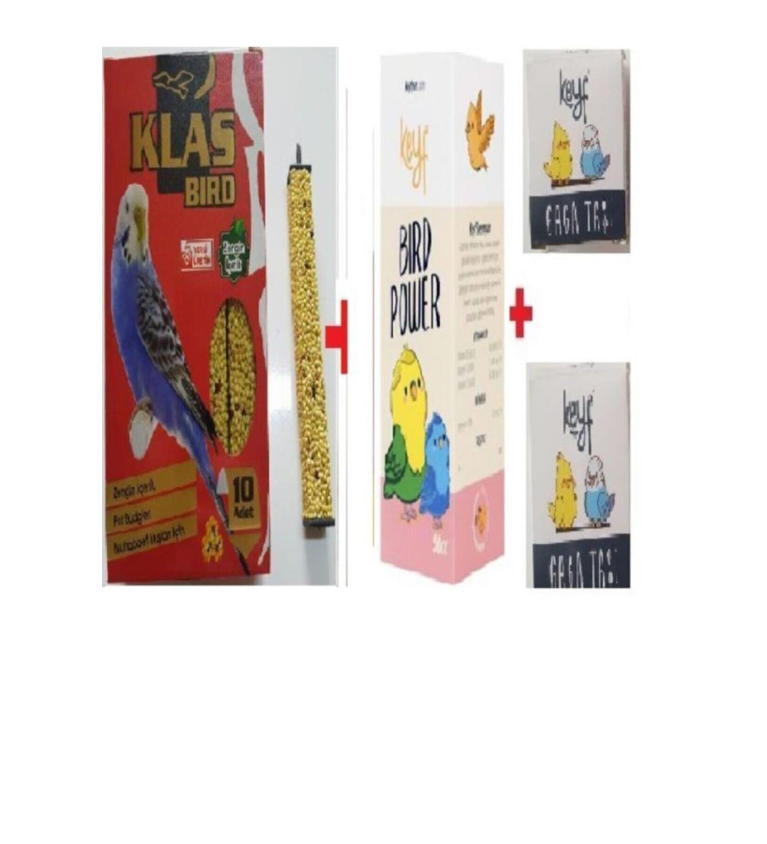 Classy Budgie Honey Cracker 10 Pieces + Budgie Vitamin (heating agent) 50 Cc + 2 Pieces Beak Stone