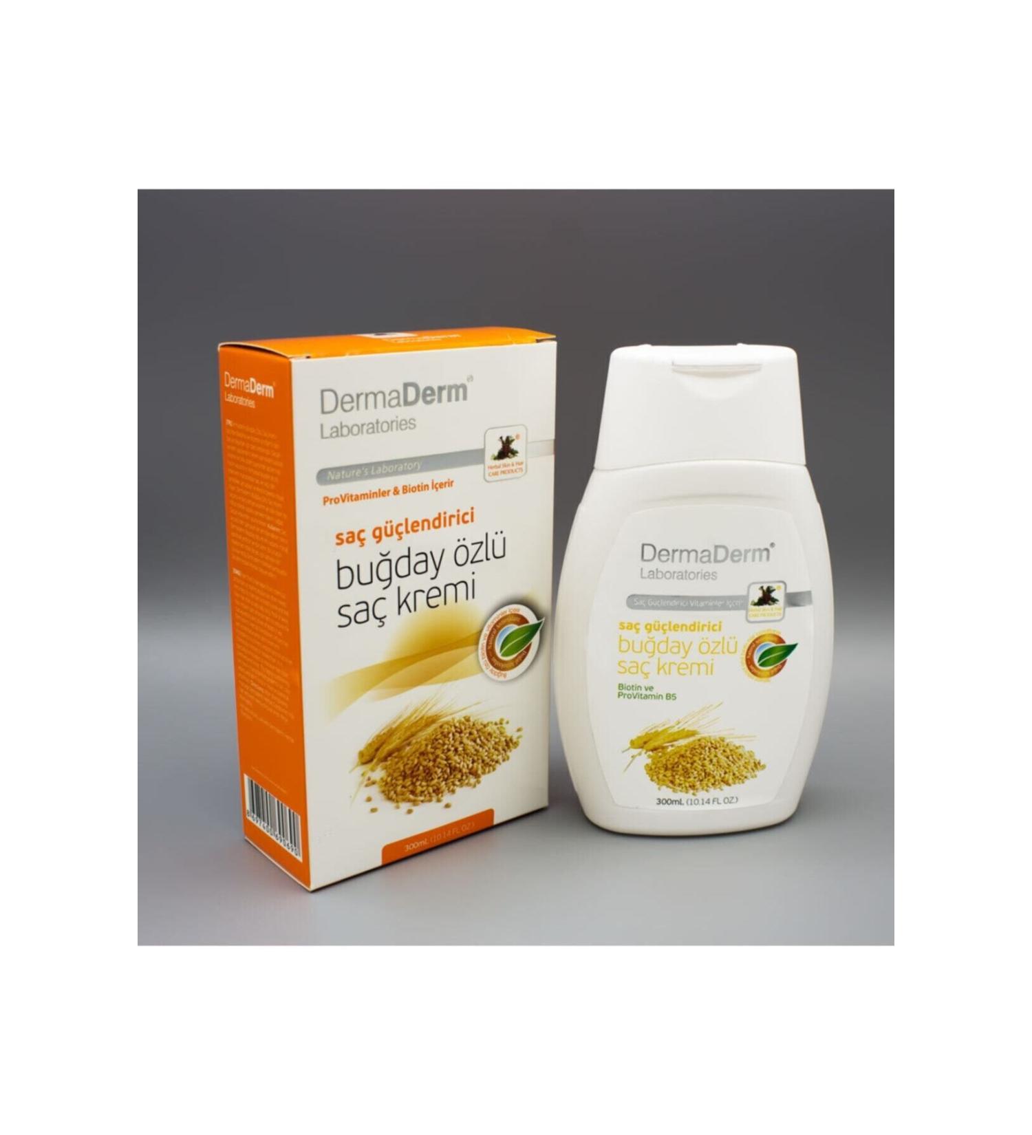 DermaDerm Wheat Oil Extract Hair Care Cream 300 Ml.