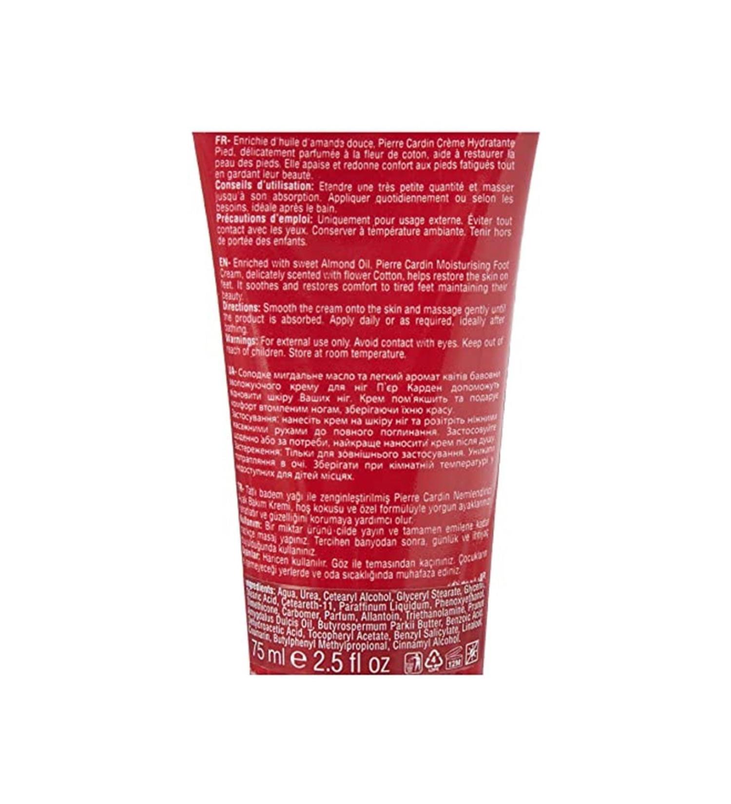Pierre Cardin Brand: Almond Oil Essence Moisturizing Foot Care Cream - 75 Ml Category: Odor Preventive