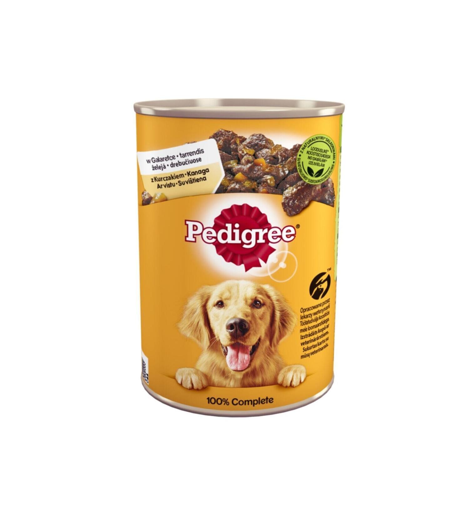Pedigree Chicken Dog Canned Food 400 Gr 12 Pieces