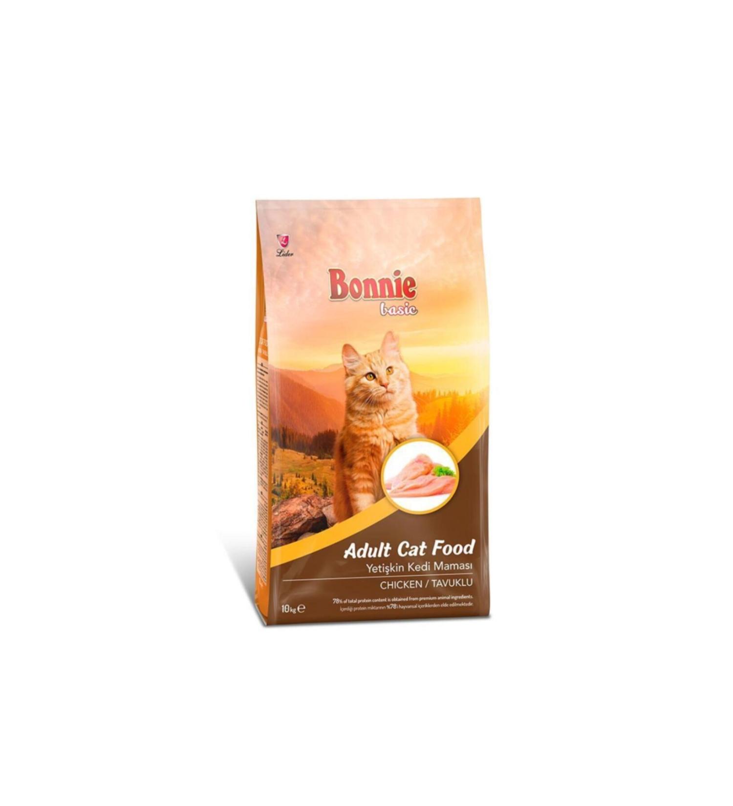 Bonnie Adult Cat Food Chicken 26/9 10 kg