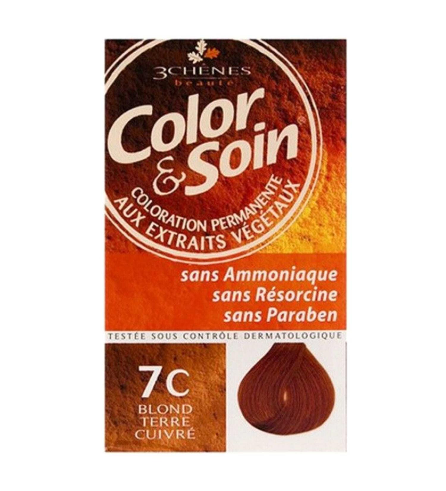 Color Soin Hair Dye 7C Terracotta Yellow 3525727539482