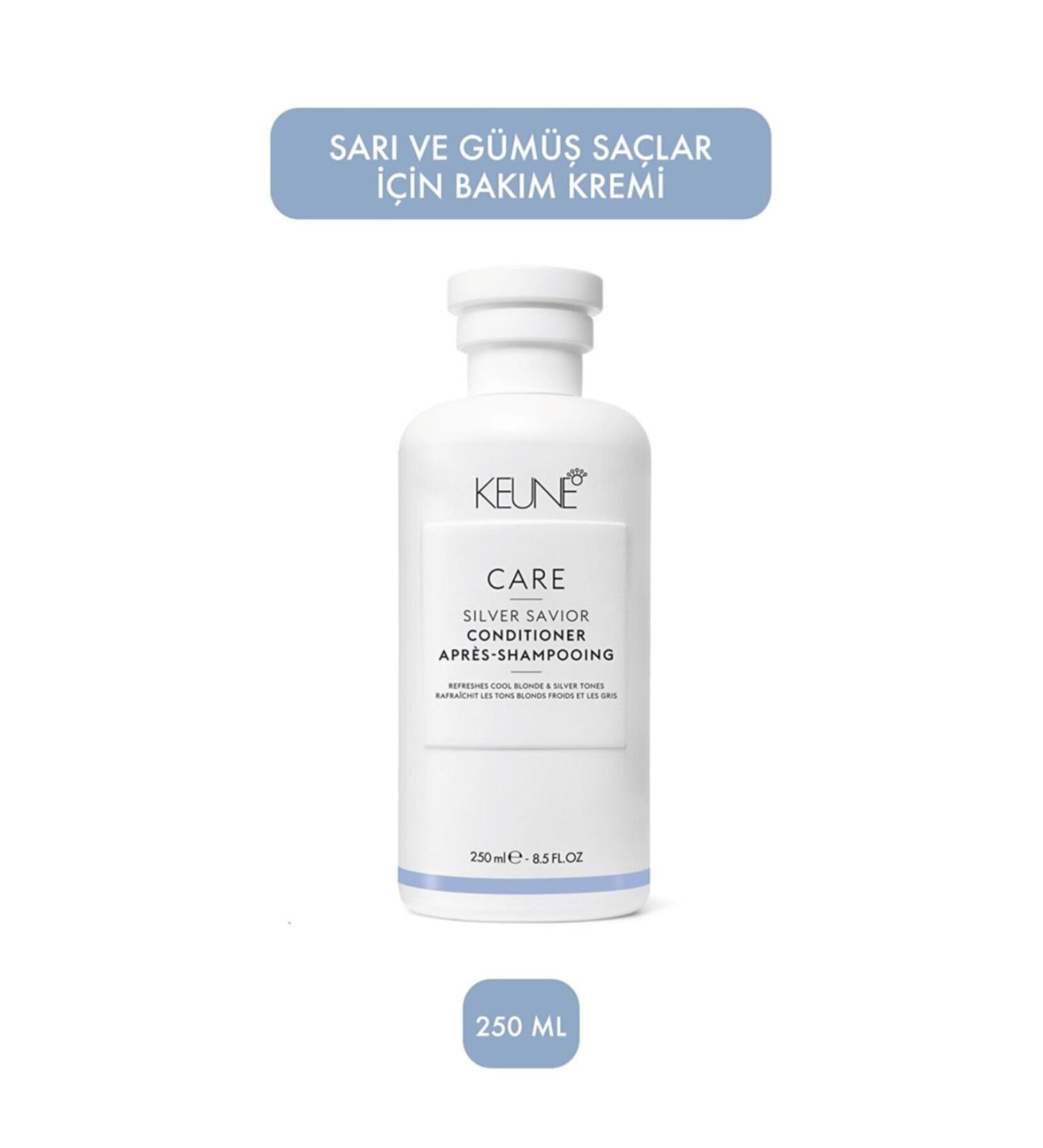 Keune Care Silver Savior Conditioner 250 ml Purple Conditioner for Blonde Silver White Hair