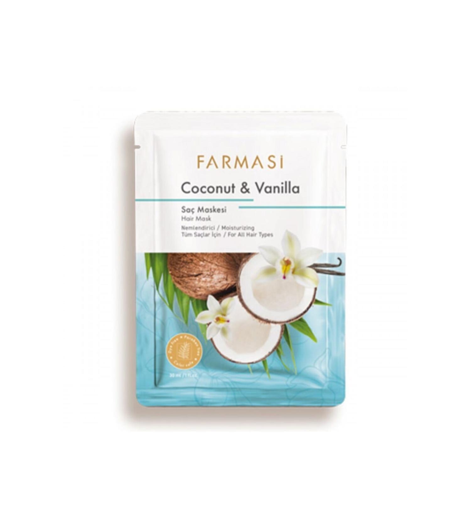 Farmasi Coconut & Vanilla Sachet Hair Mask 30 ml